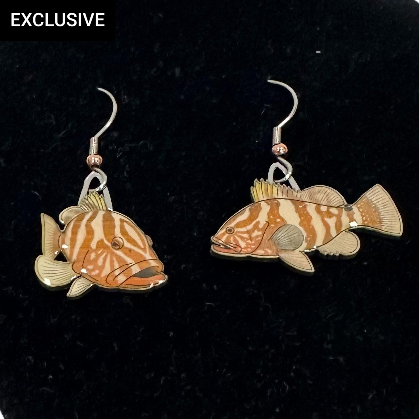 Nassau Grouper Fish Earrings