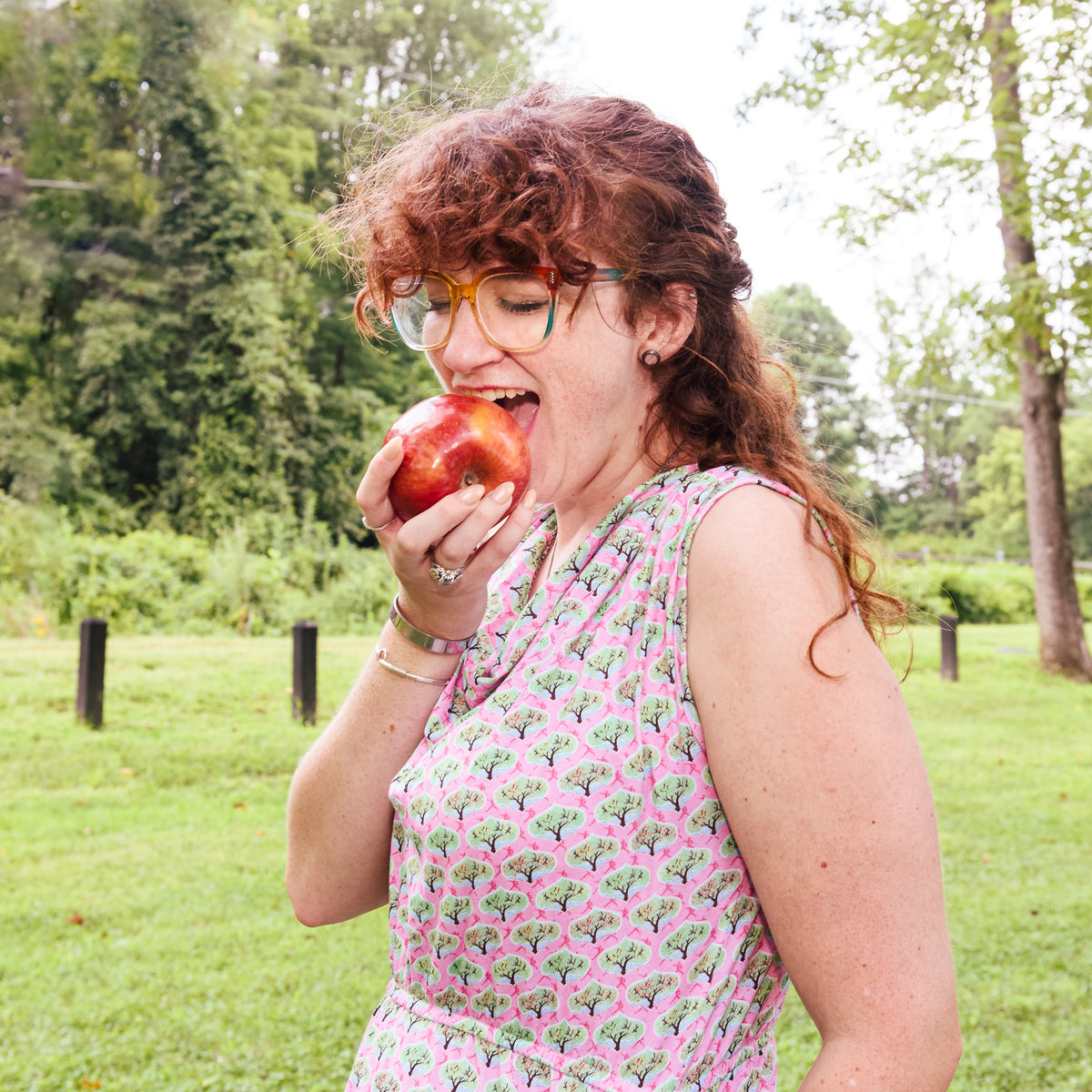 Johnny's Apple Orchard Dress with Pockets