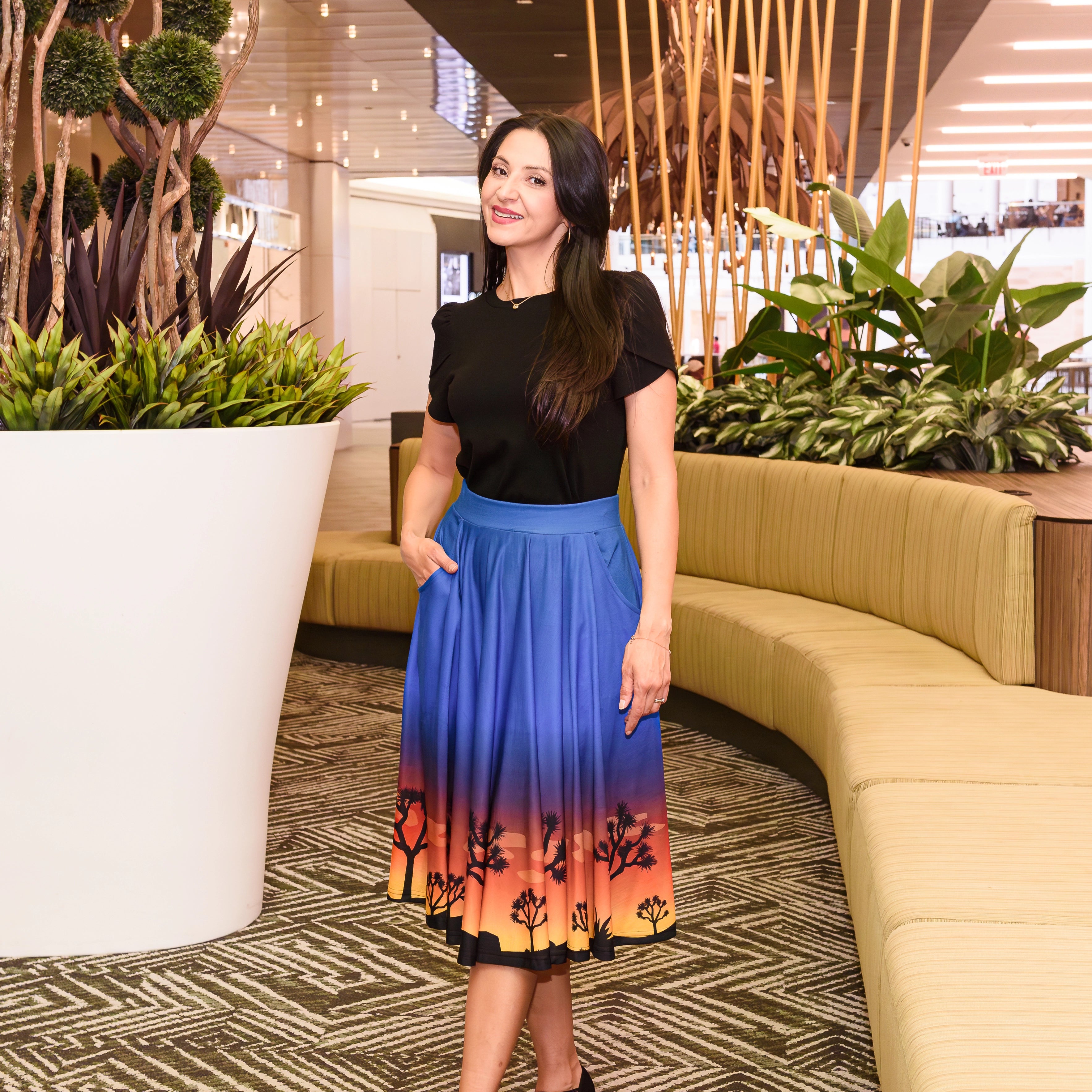 Joshua Tree Twirl Skirt with Pockets