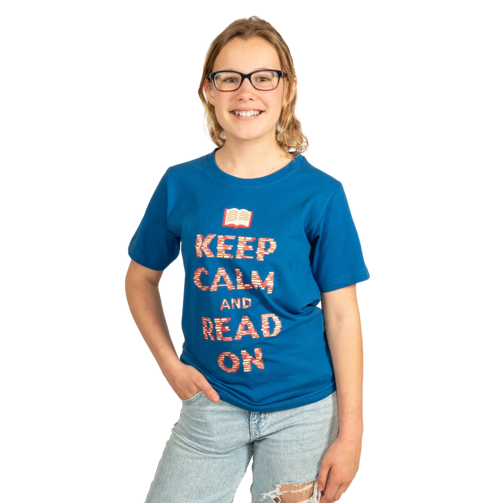 Keep Calm and Read On Kids T-Shirt