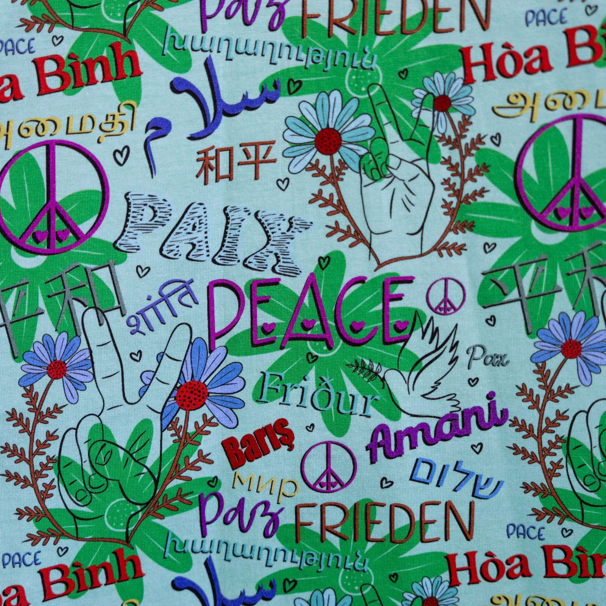 Languages of Peace 3/4th Sleeves Twirl Dress