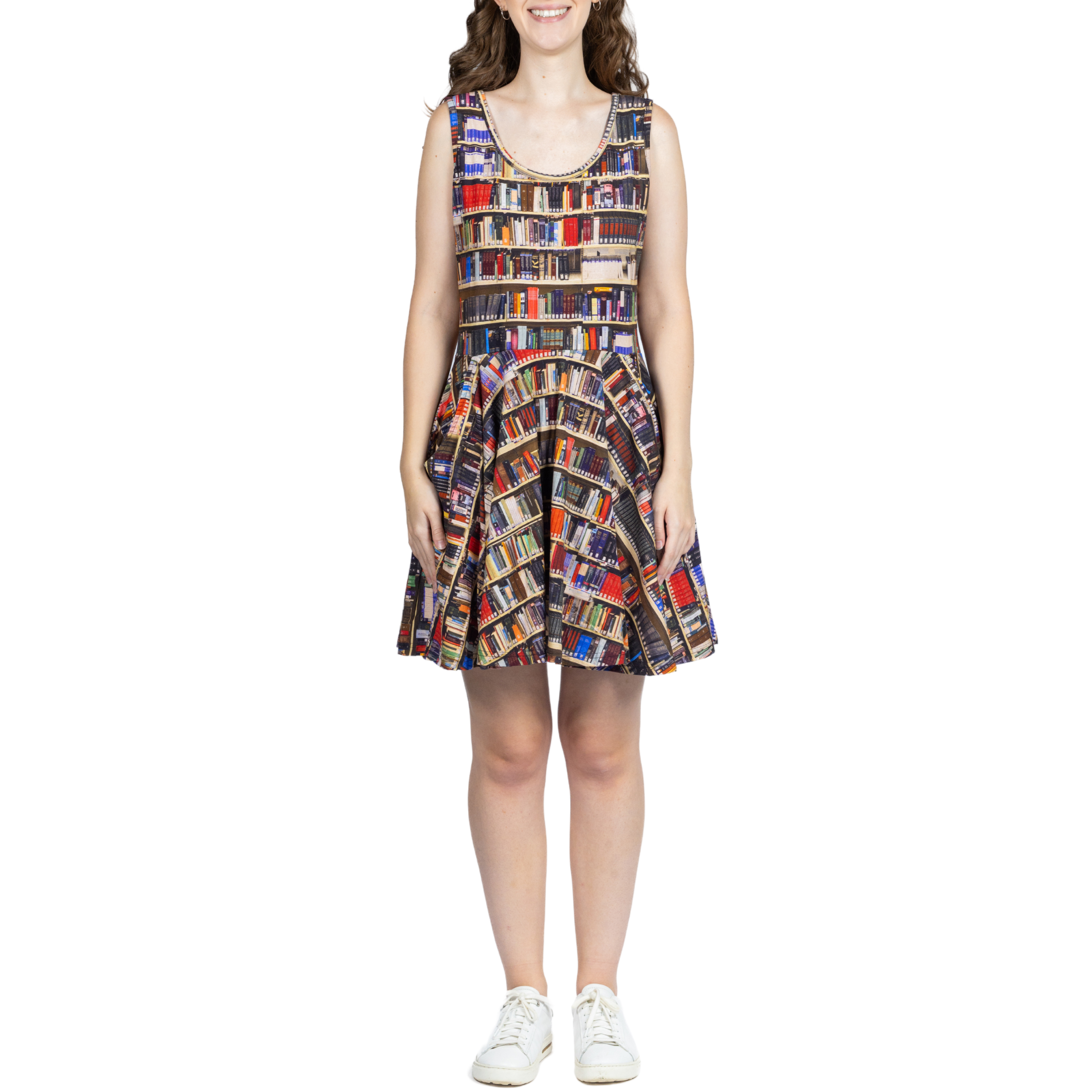 Library Shelves Skater Dress