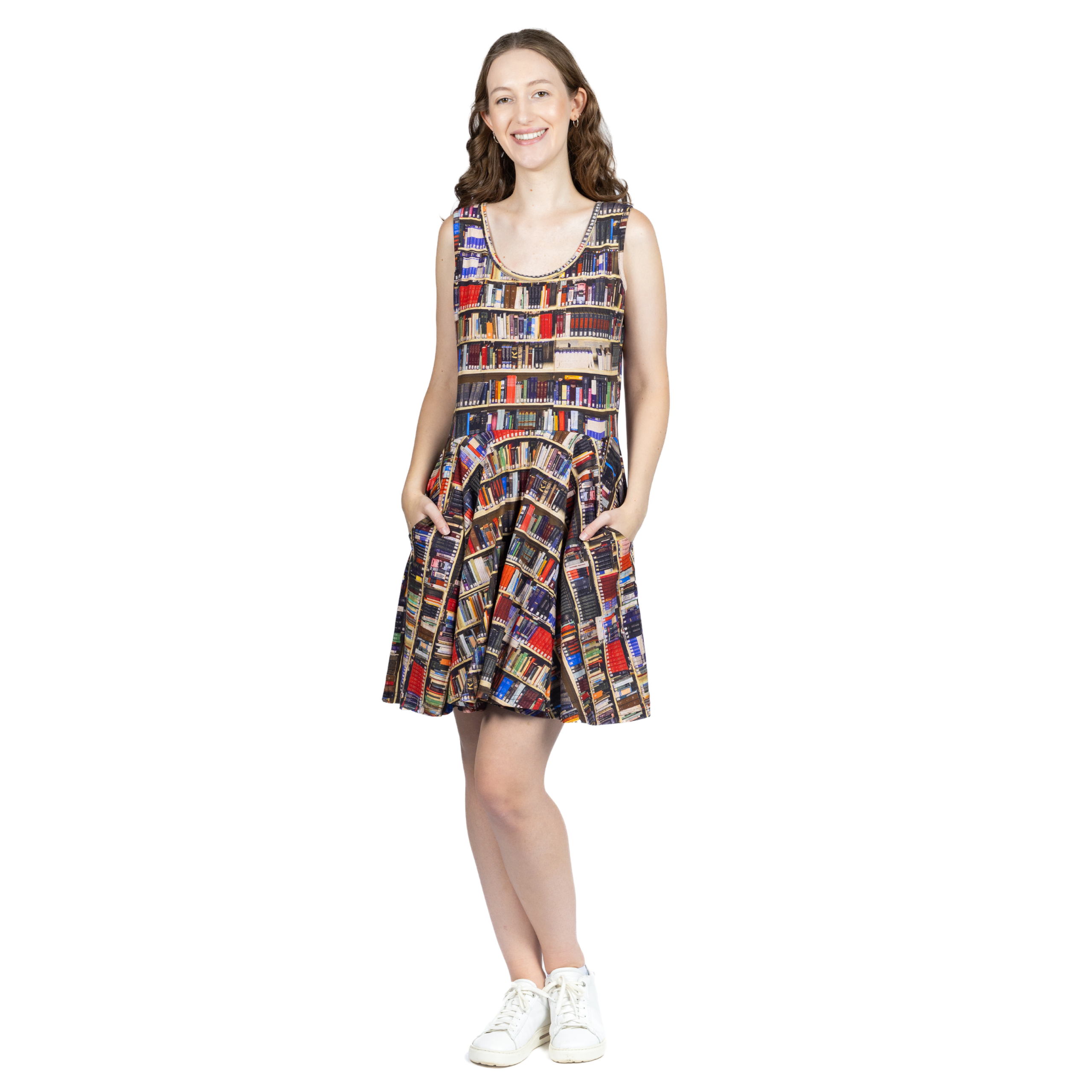 Library Shelves Skater Dress