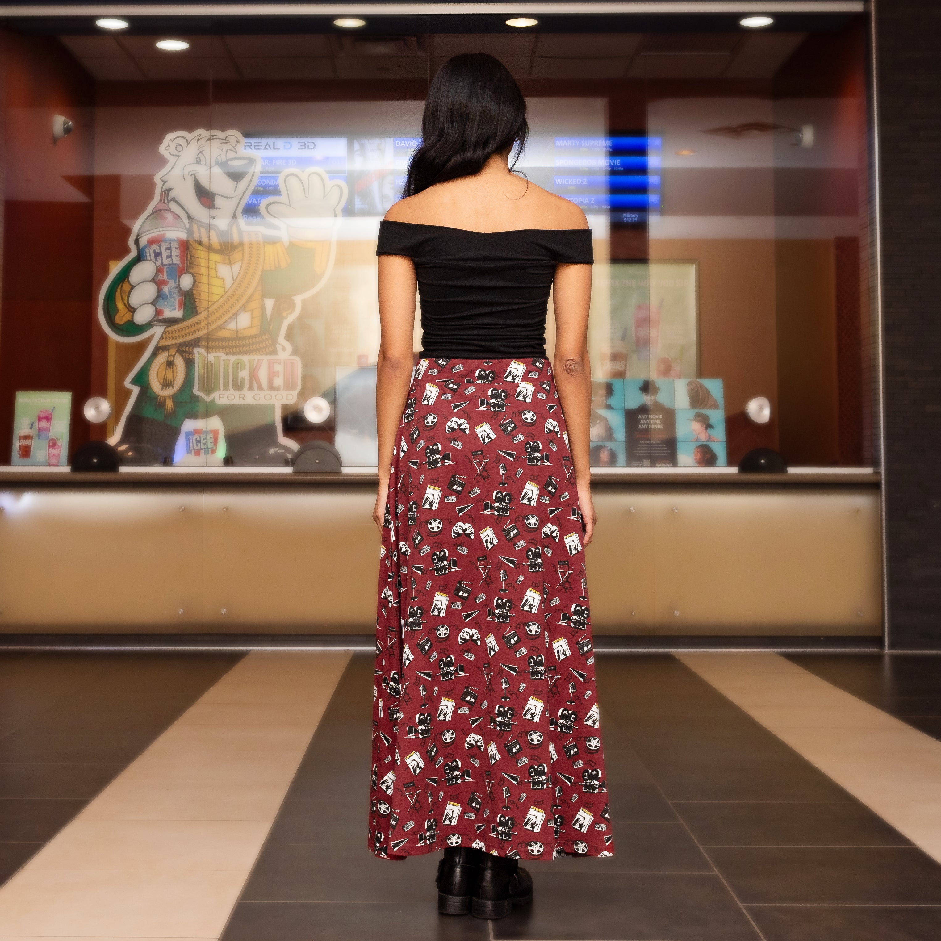 Lights, Camera, Fashion Maxi Skirt