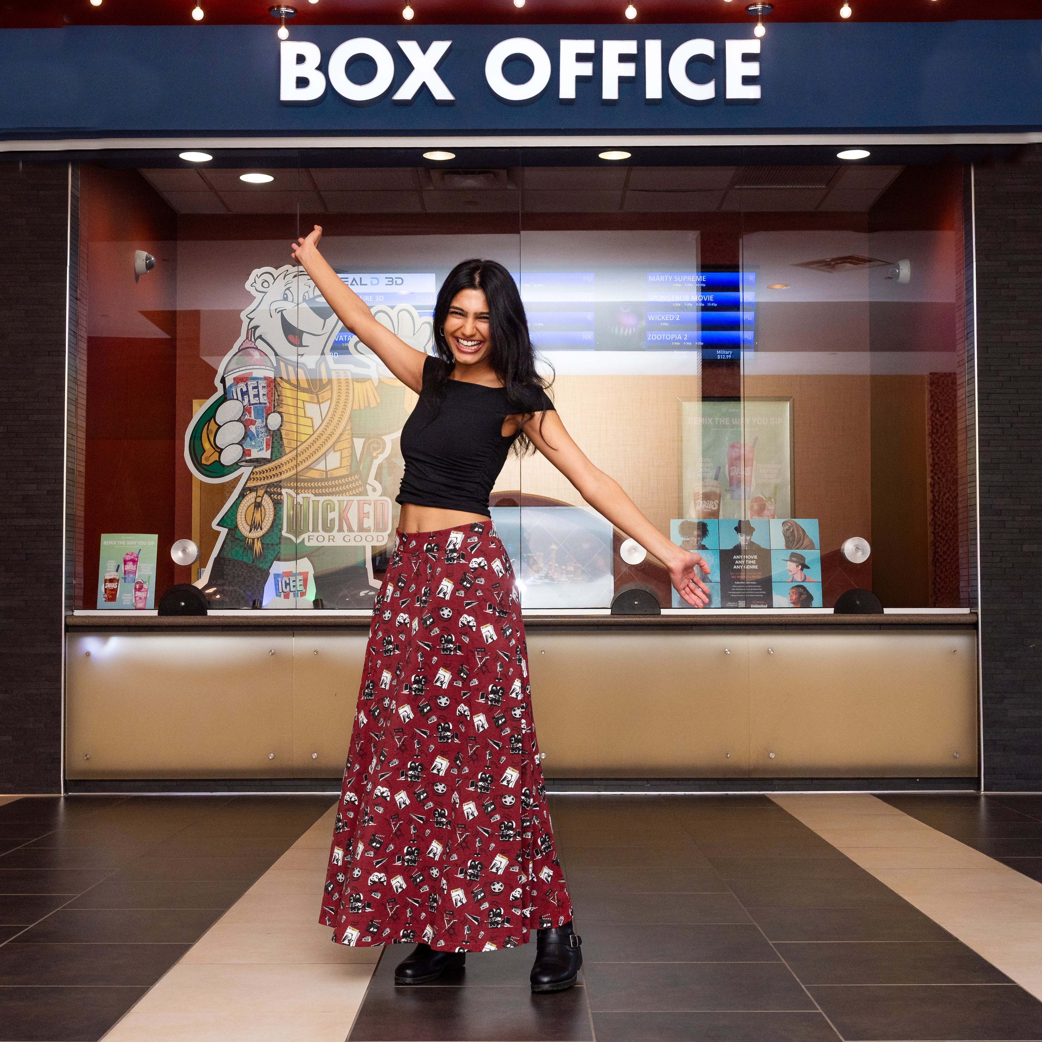 Lights, Camera, Fashion Maxi Skirt