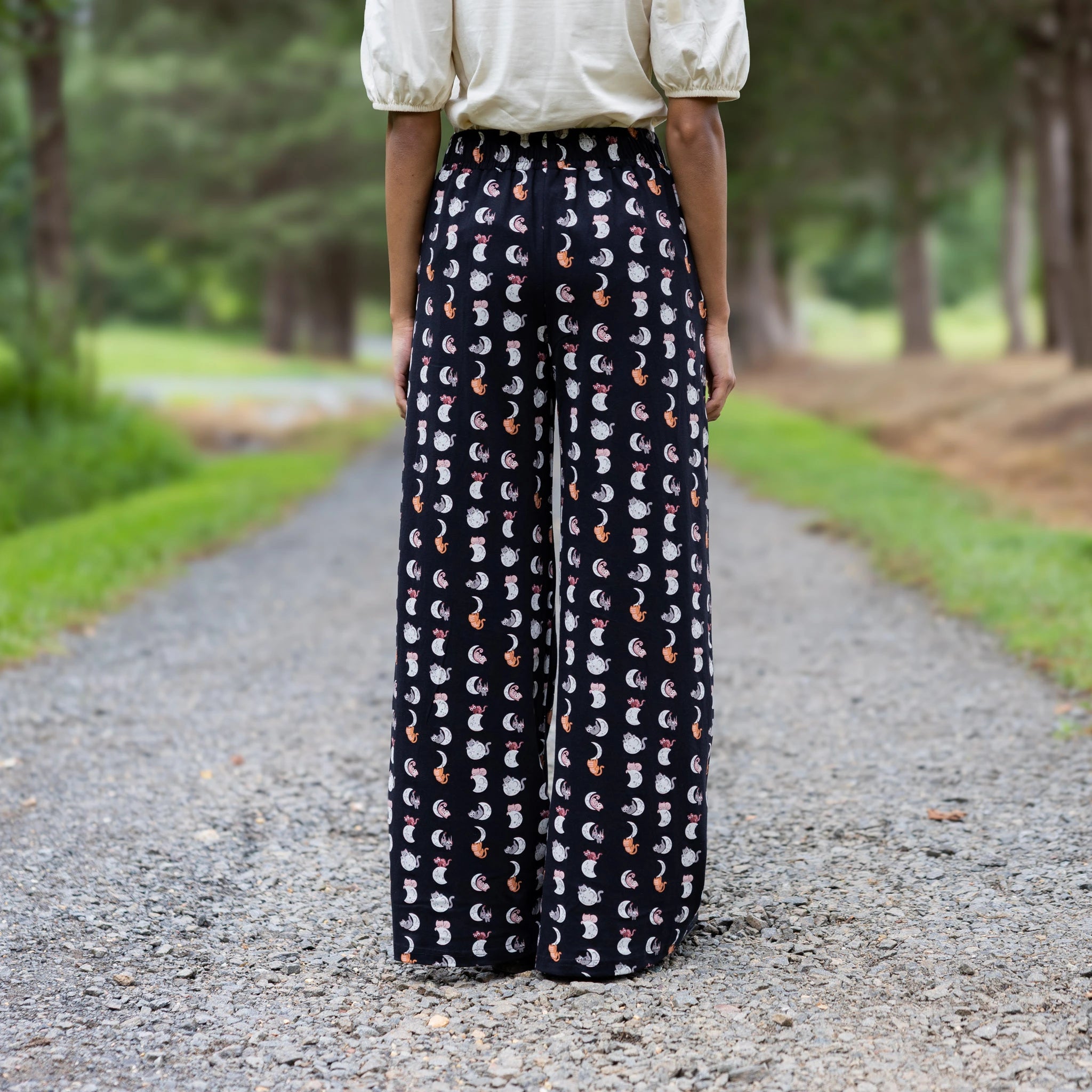 Lunar Kitty Palazzo Pants
