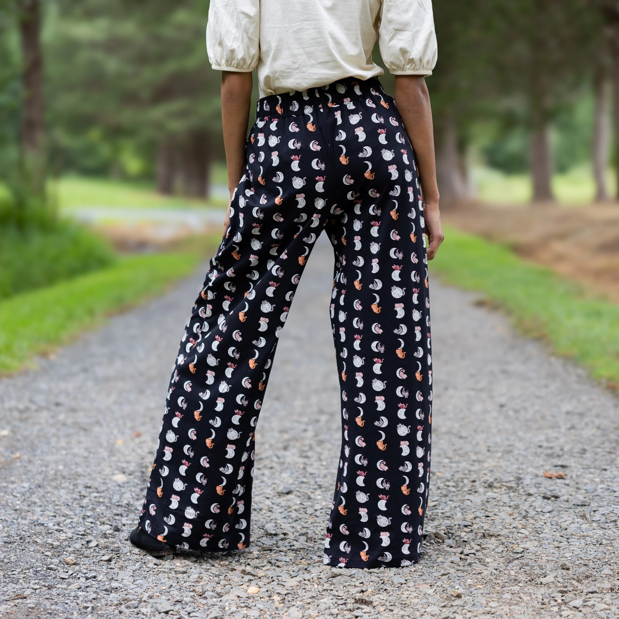 Lunar Kitty Palazzo Pants