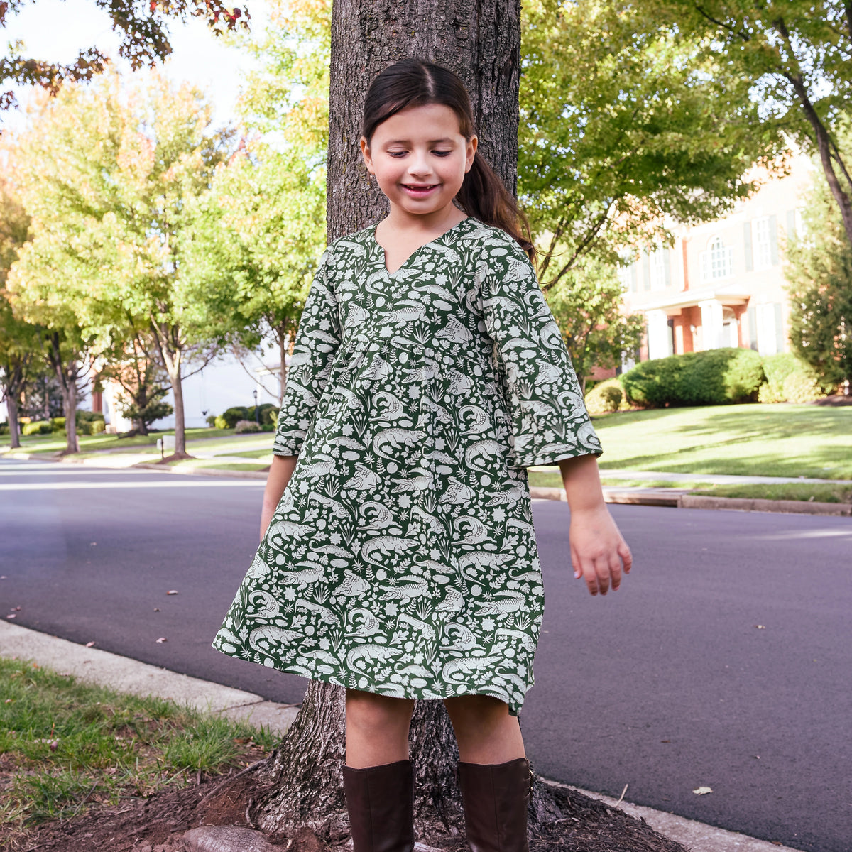 Marsh Majesty Kids Dress with Pockets