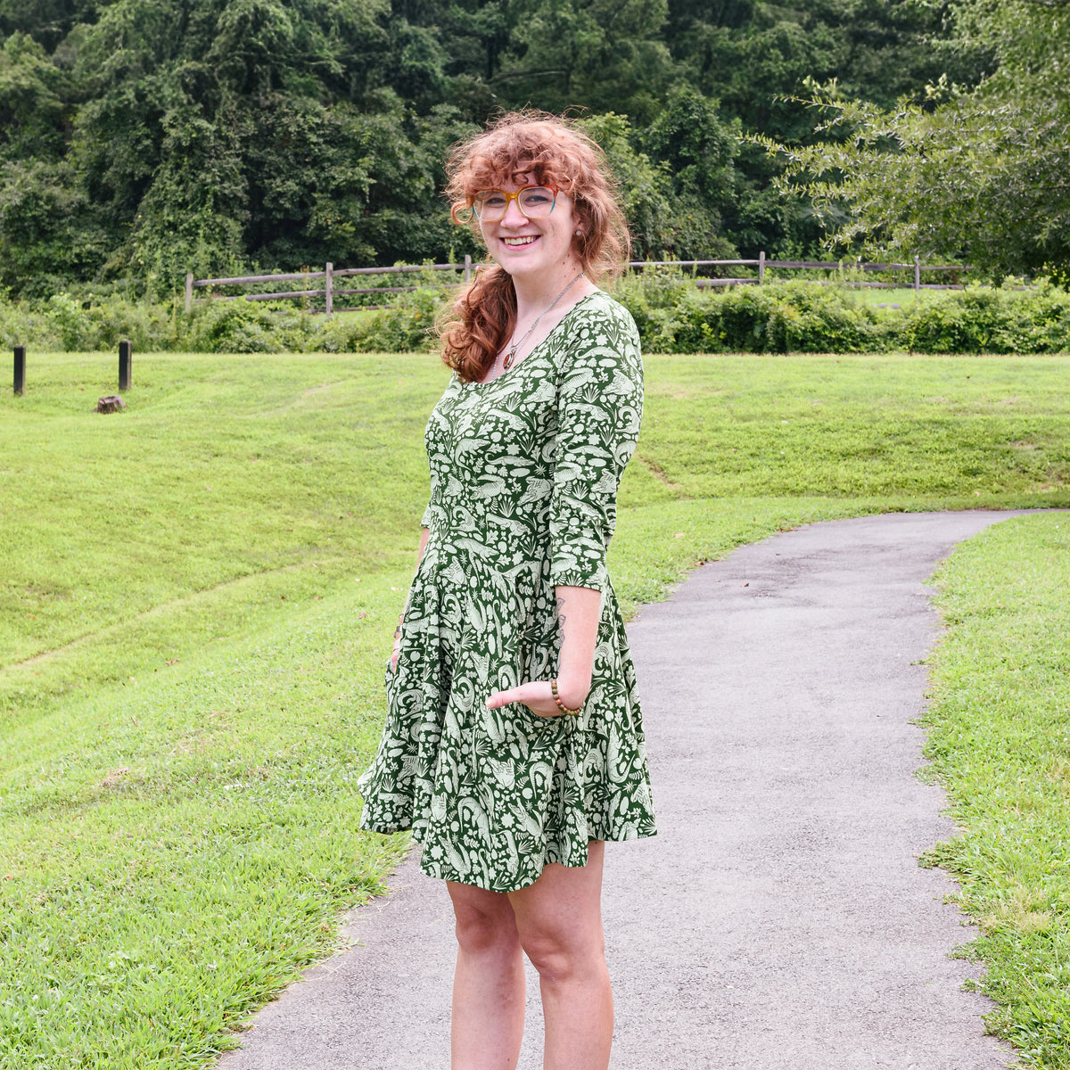 Marsh Majesty Skater Dress with Pockets