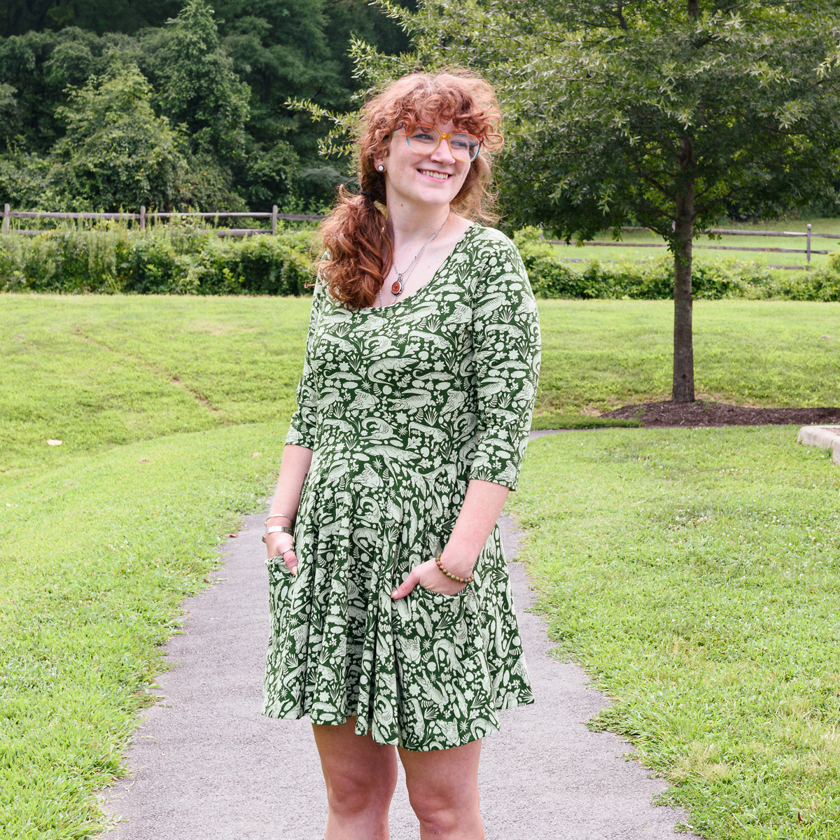 Marsh Majesty Skater Dress with Pockets