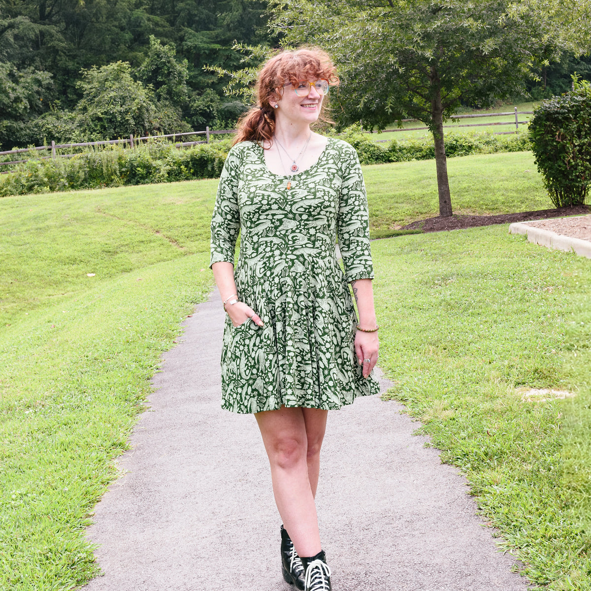 Marsh Majesty Skater Dress with Pockets