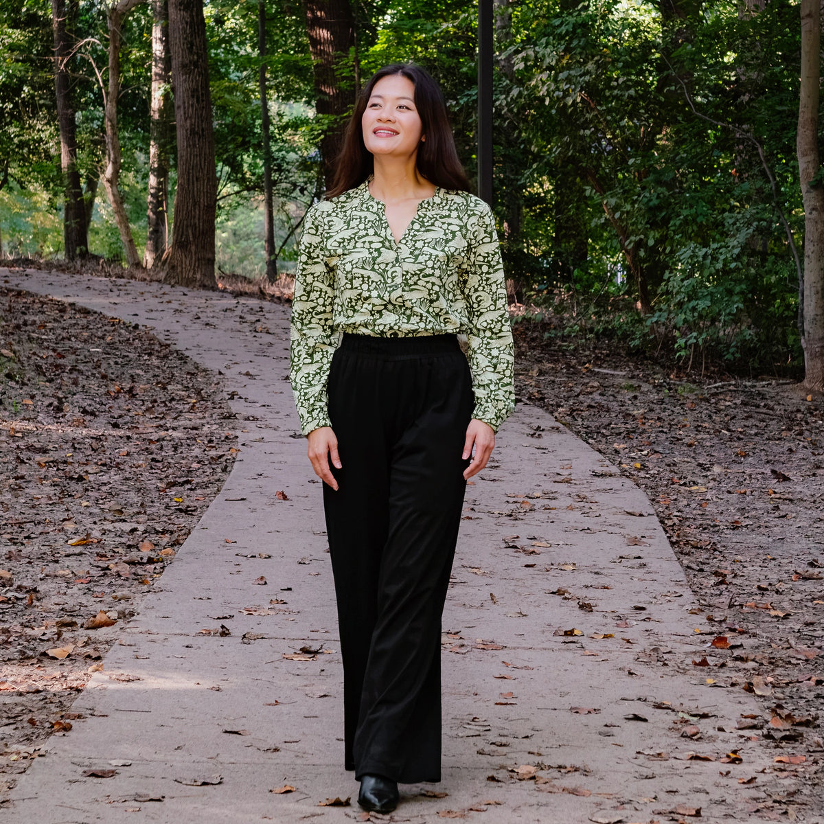 Marsh Majesty Button-Up Top