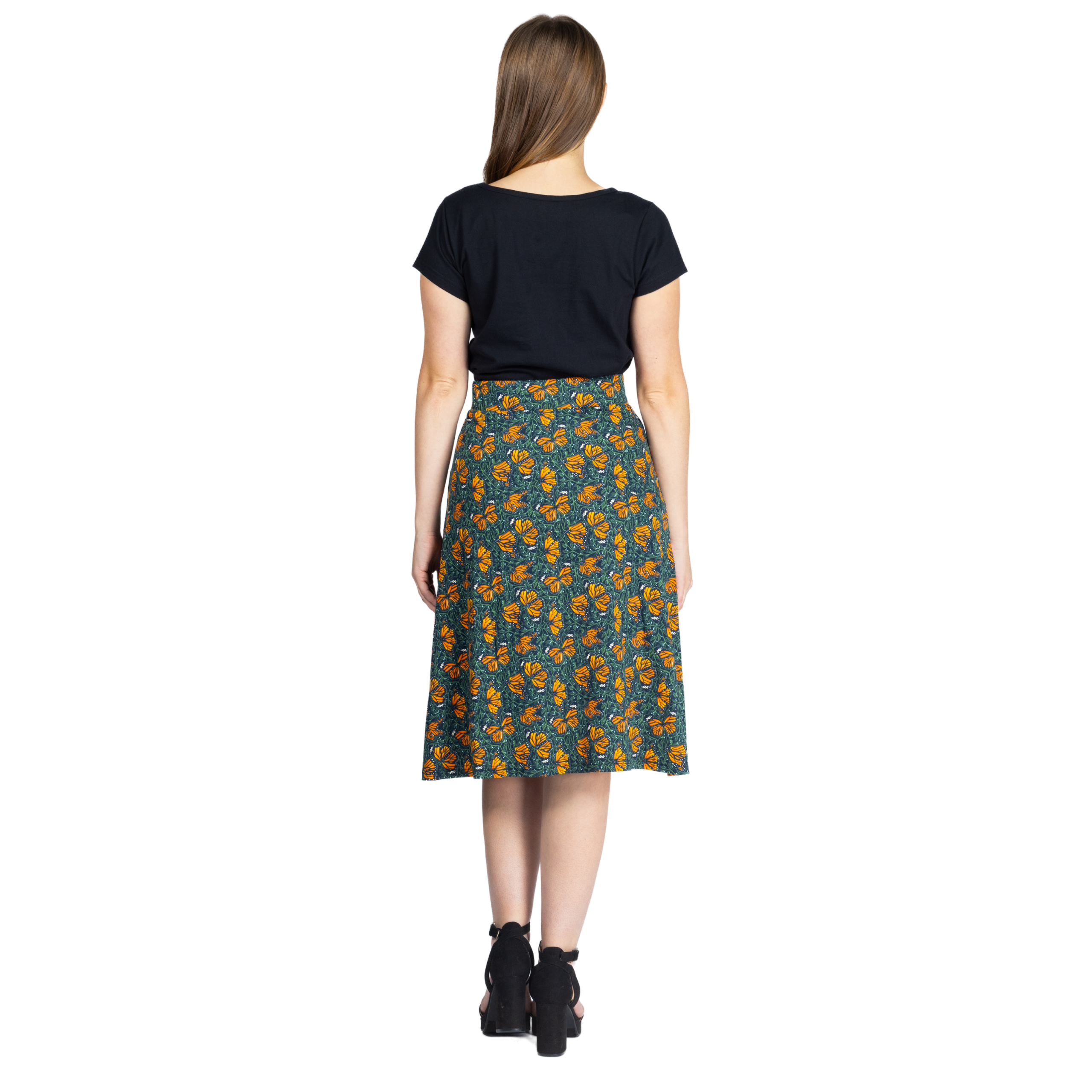 Monarch Butterflies A-Line Skirt