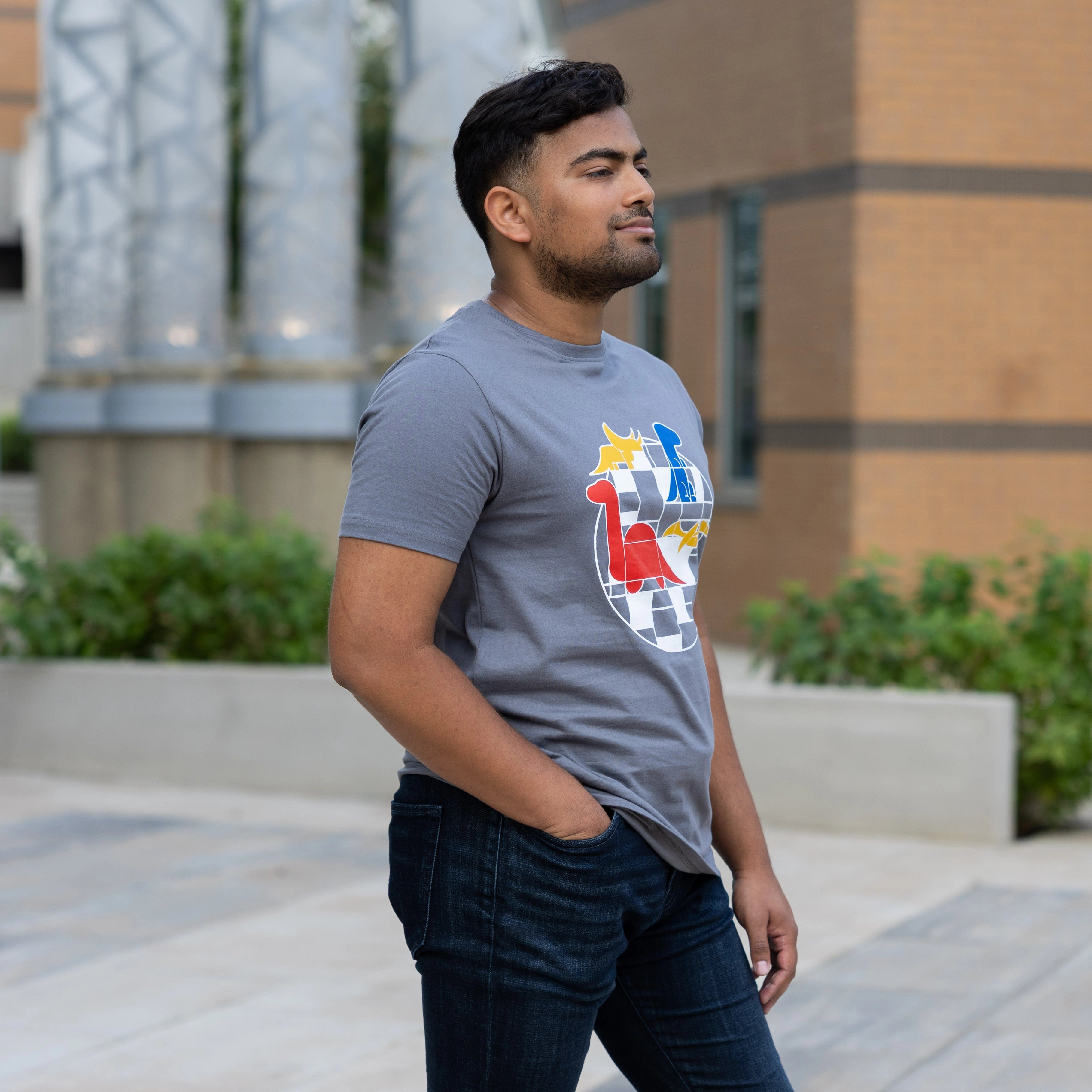 Mondrian Dinos Unisex Adults T-Shirt