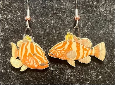 Nassau Grouper Fish Earrings
