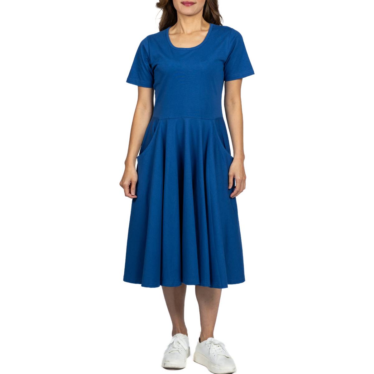 Navy Blue Twirl Dress Svaha USA Navy Blue Twirl Dress Svaha USA