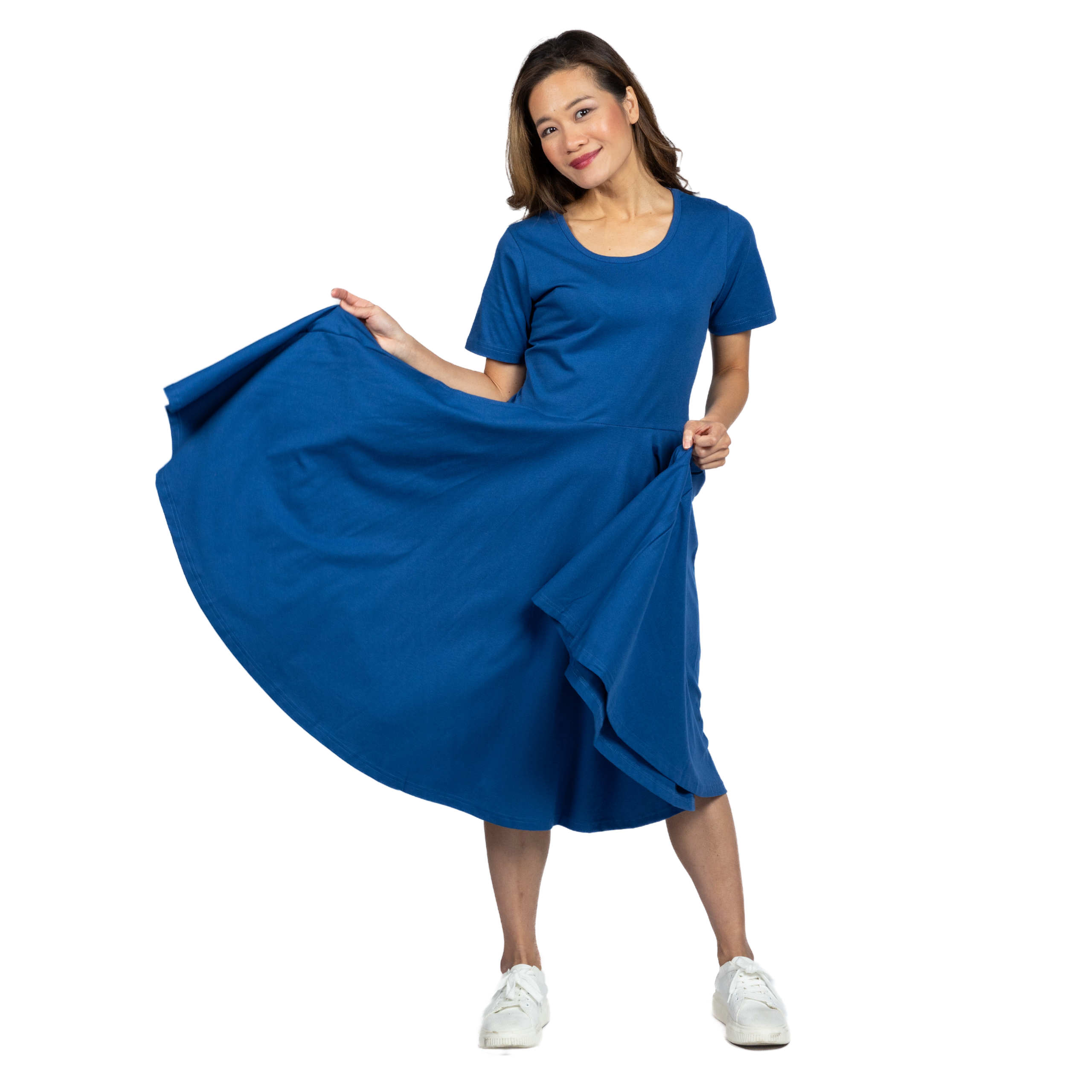 Blue Full Twirl Dress