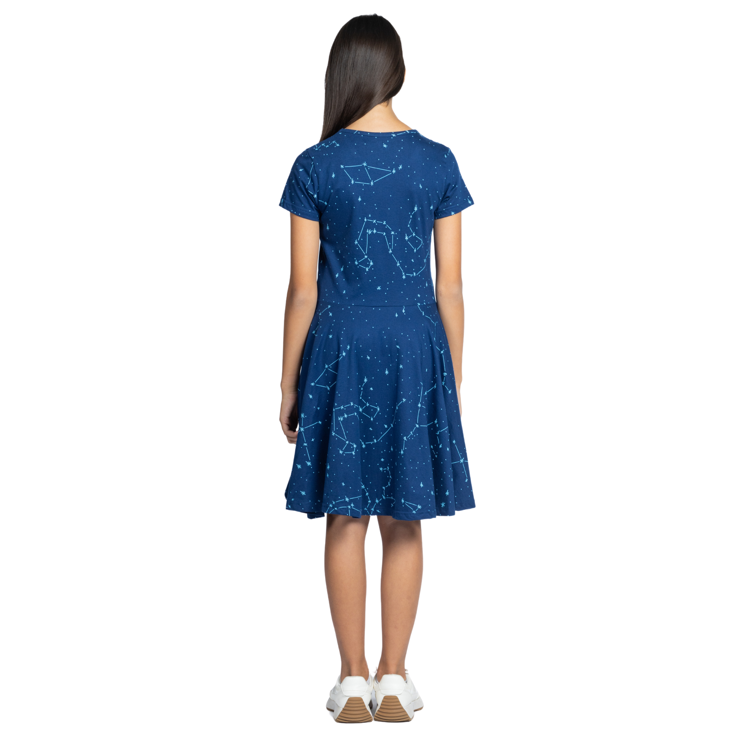 Constellations Glow-in-the-dark Navy Kids Dress