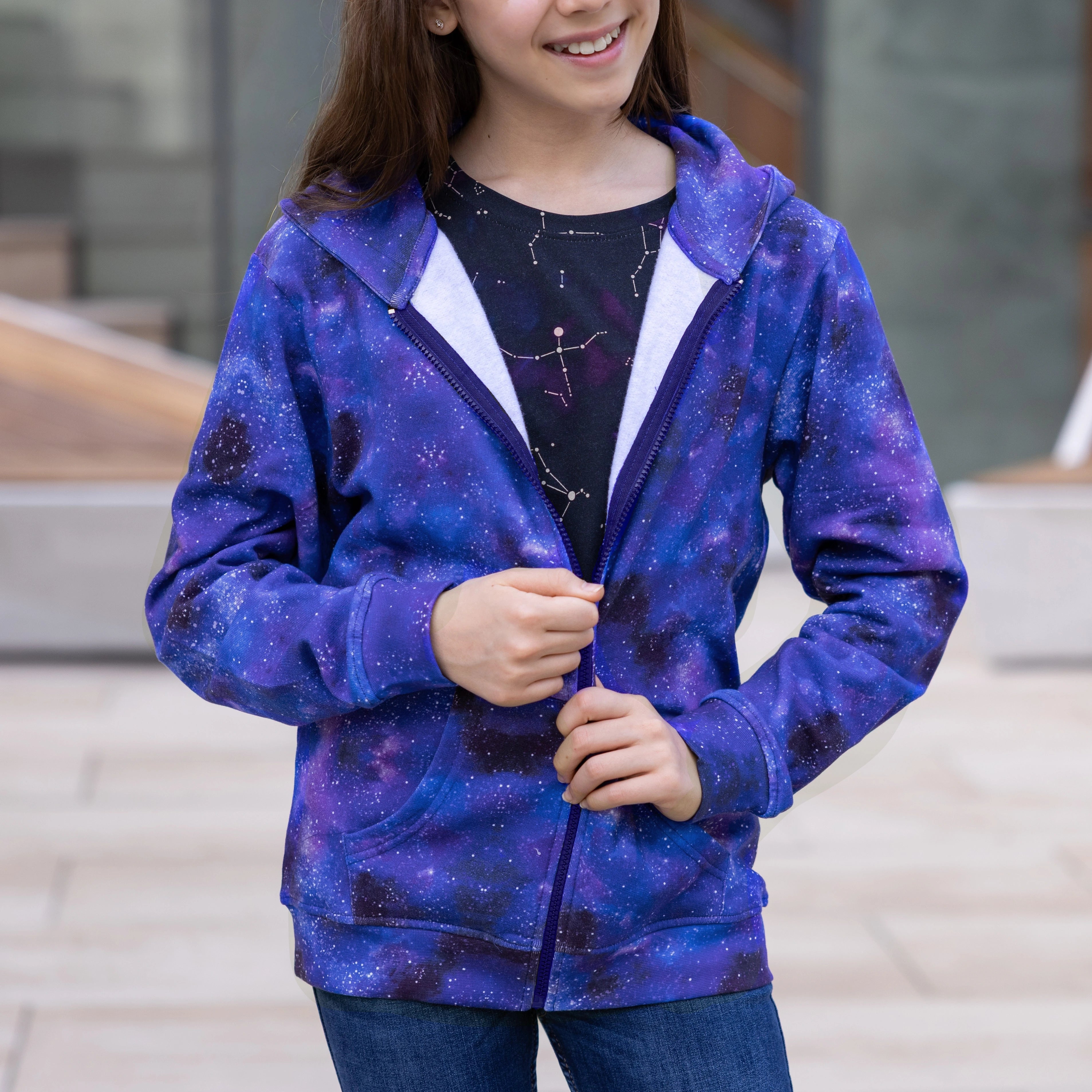 Galaxy Nebula Kids Hoodie