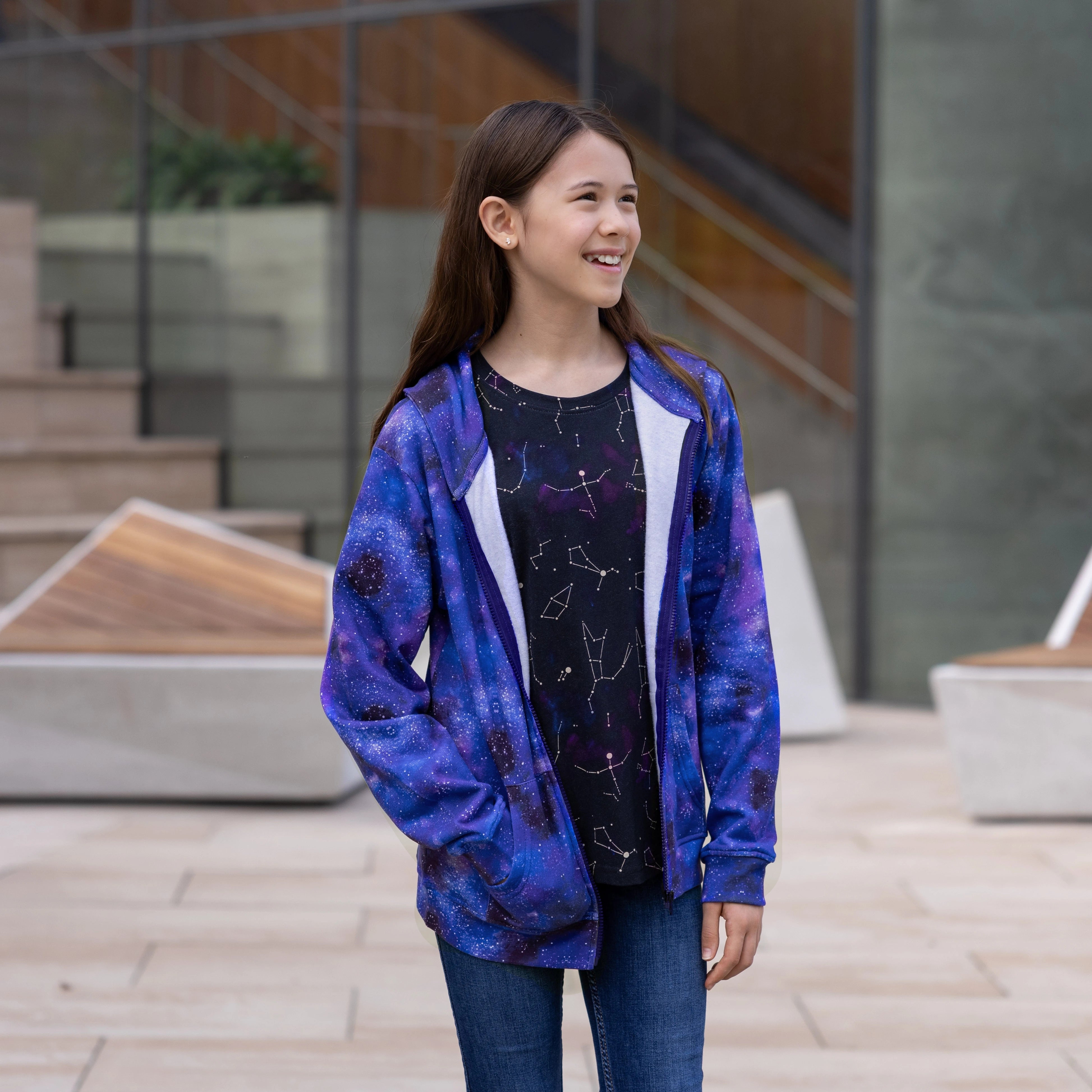 Galaxy Nebula Kids Hoodie