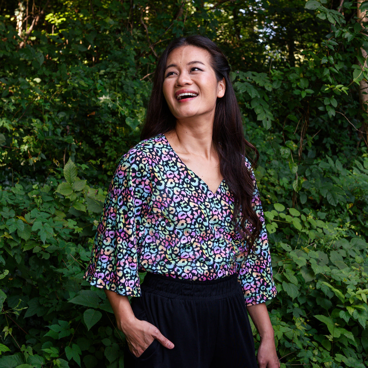 Neon Leopard Tunic Top