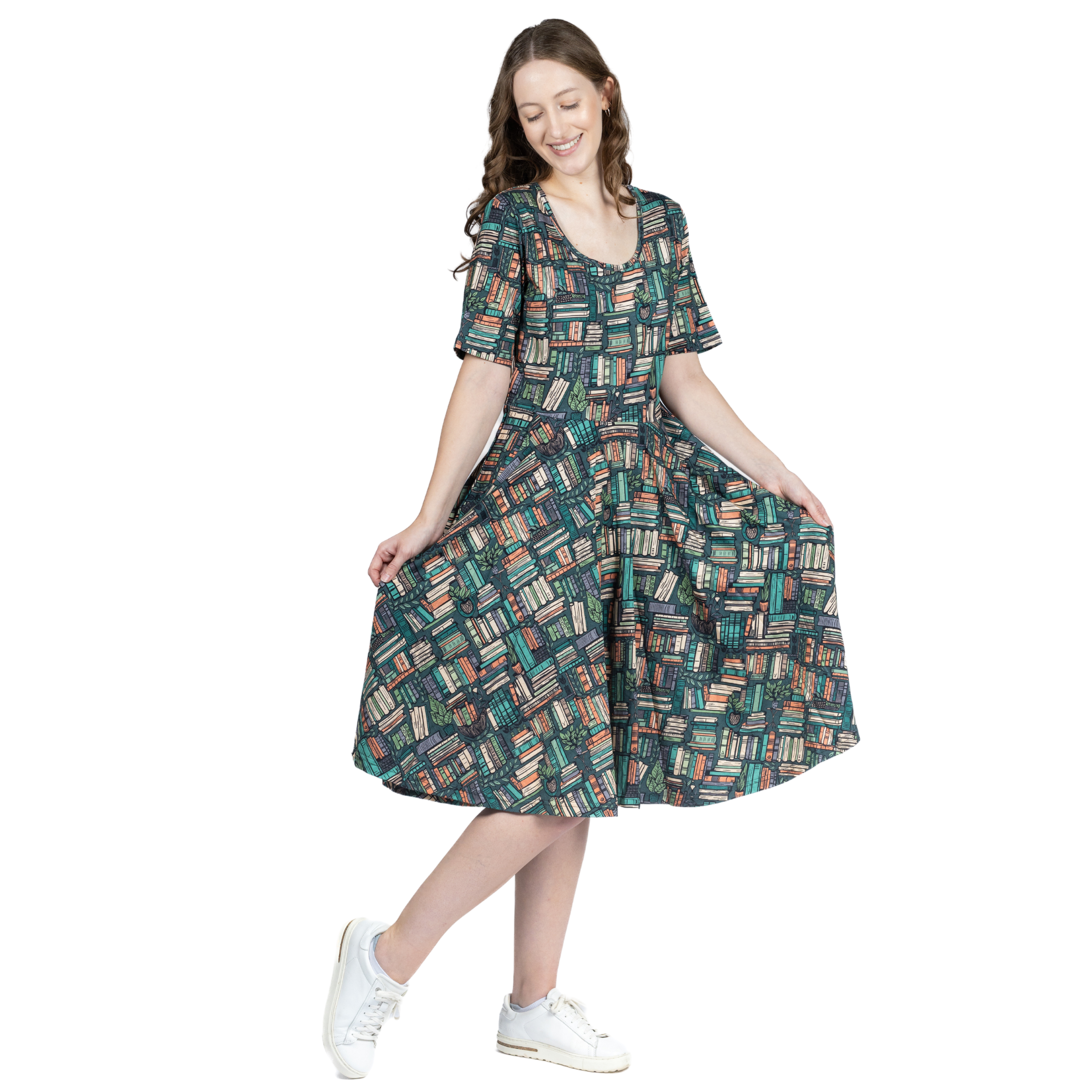 Botanical Library Twirl Dress