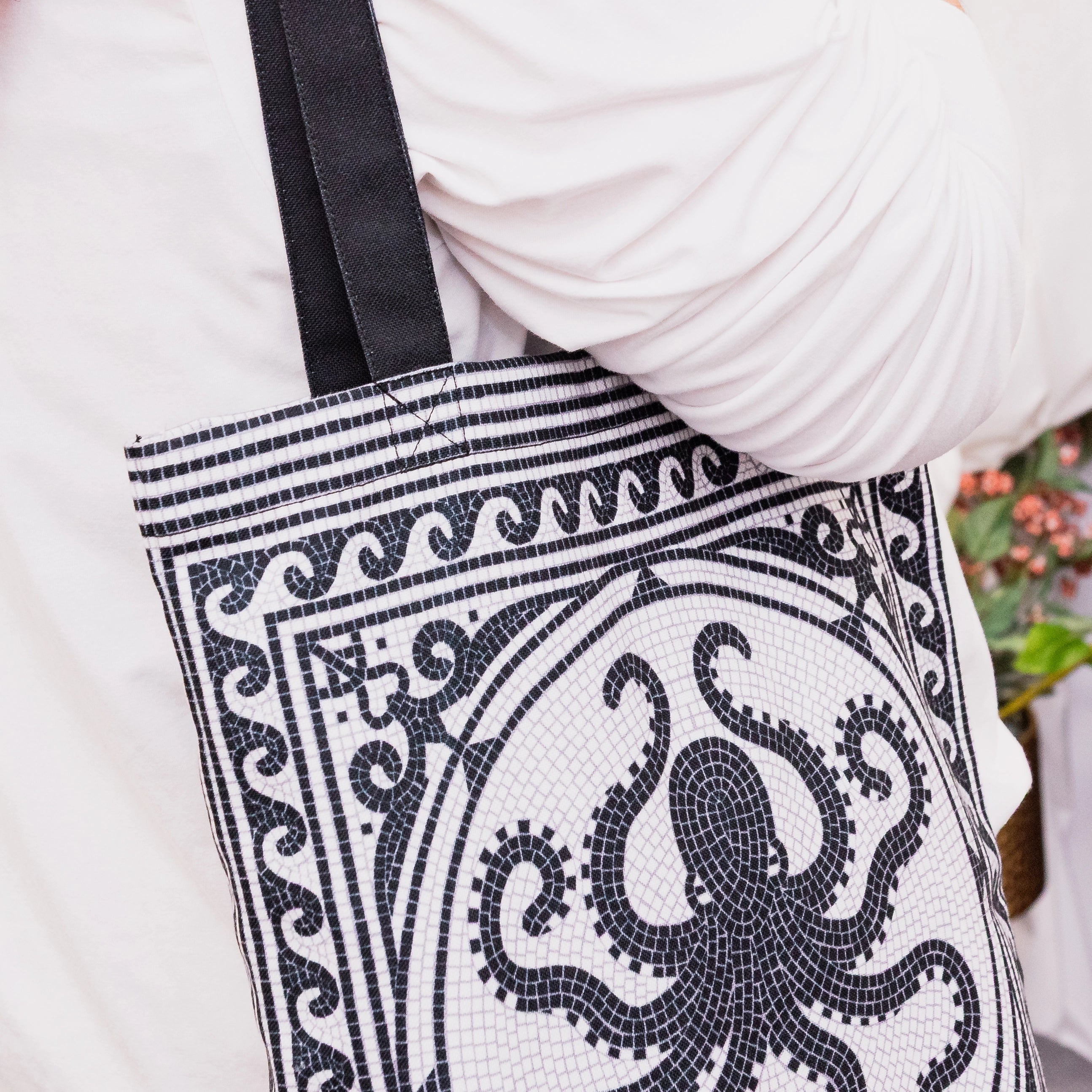 Mosaic Octopus Tote Bag