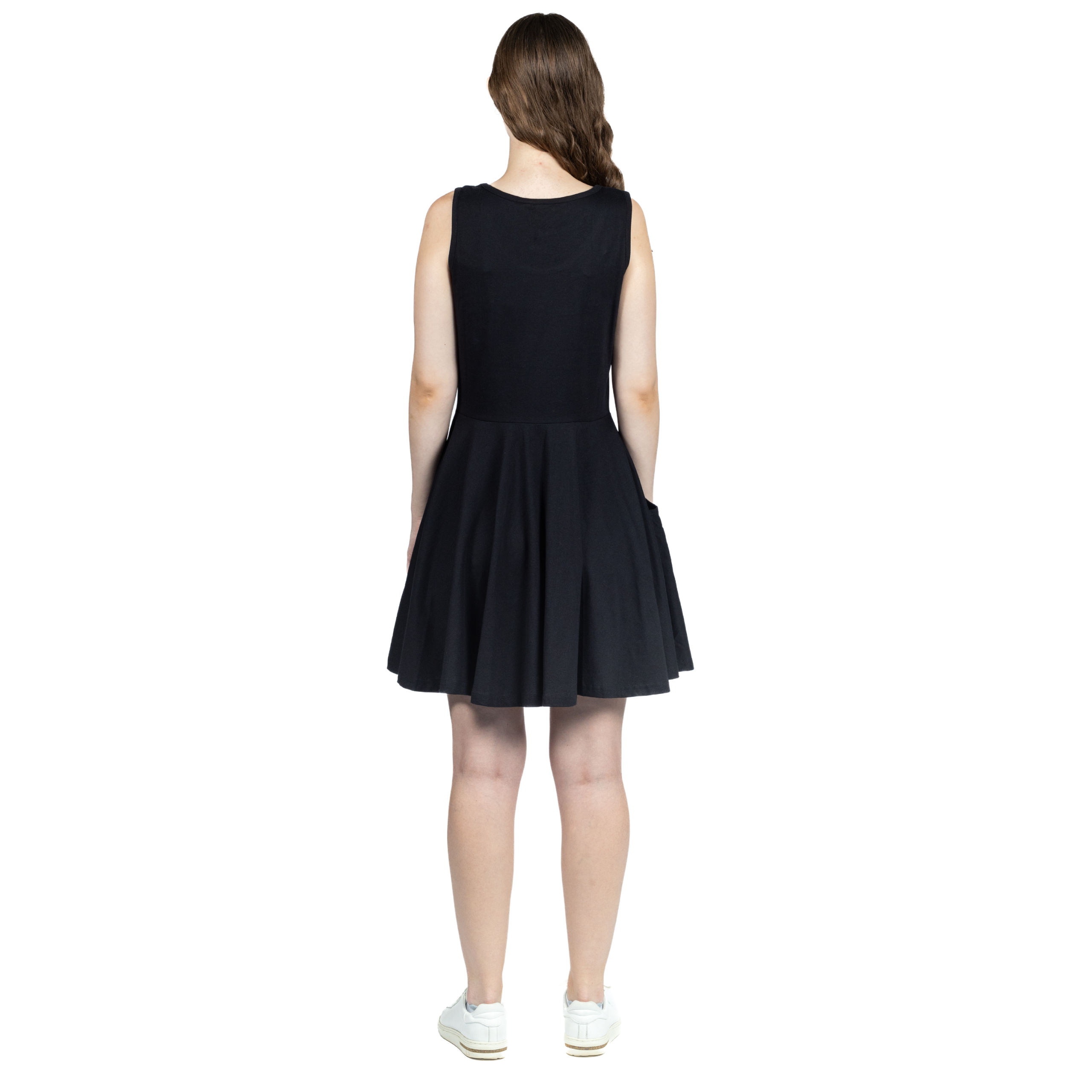 Onyx Black Skater Dress