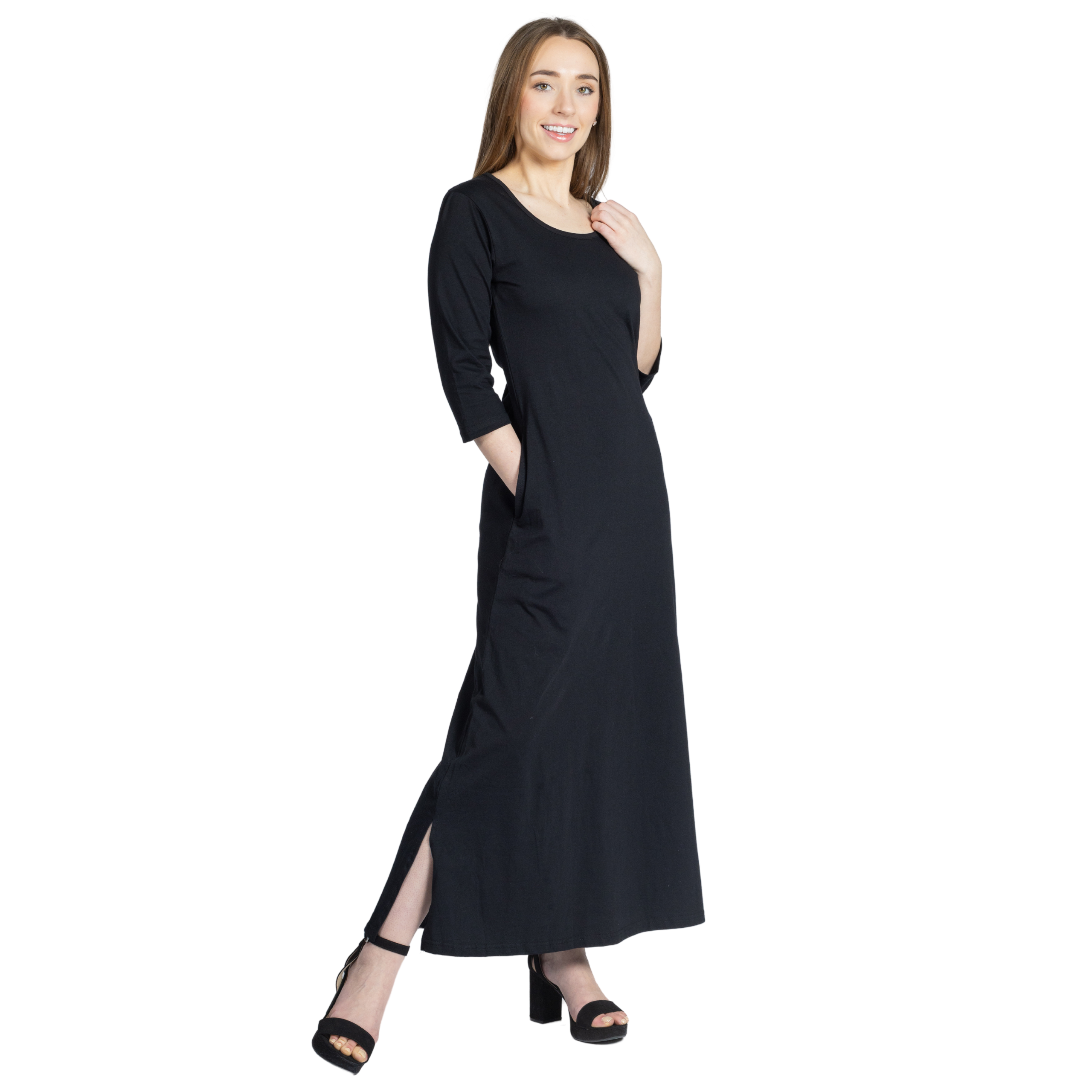 Onyx Slit Maxi Dress