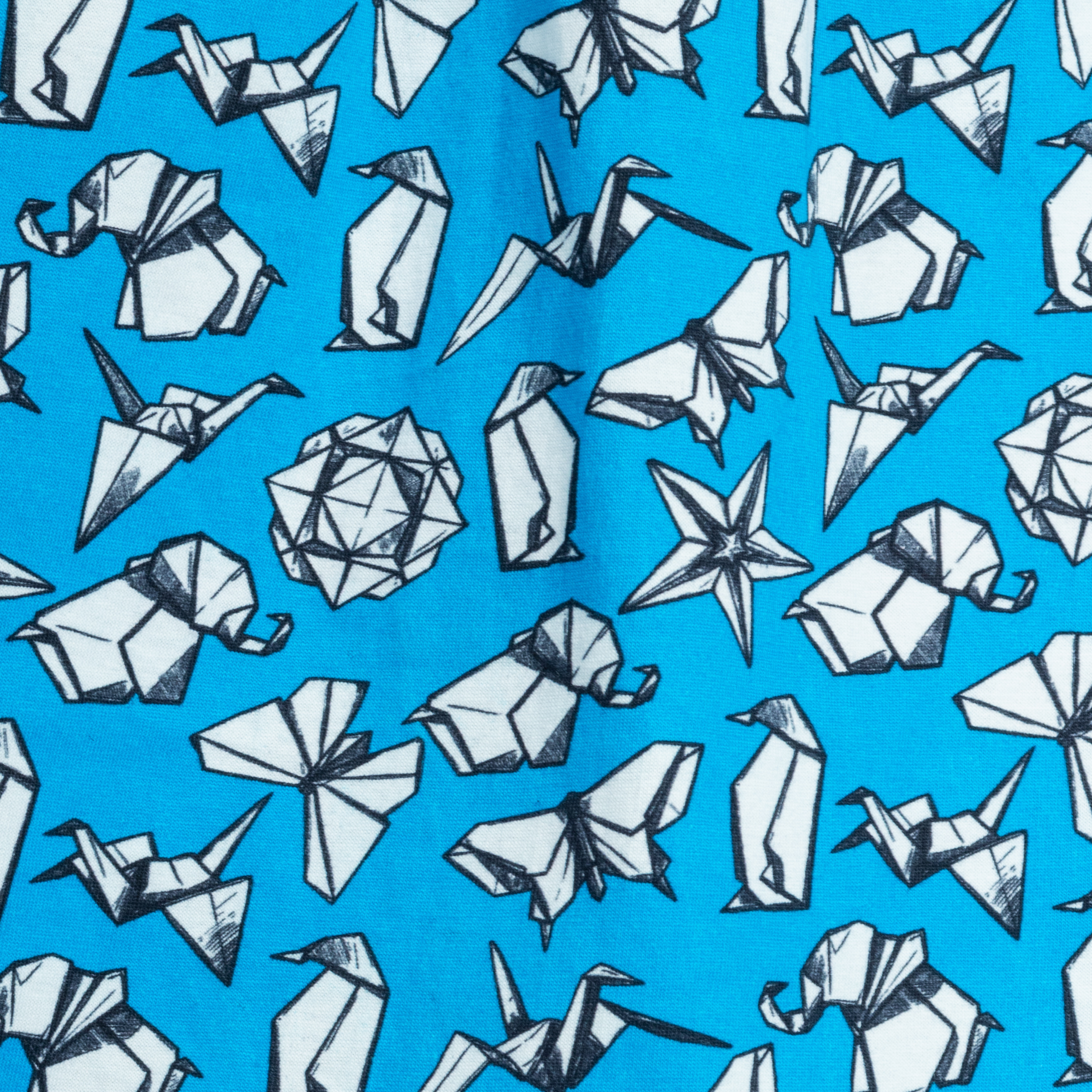 Origami Art A-Line Midi Skirt