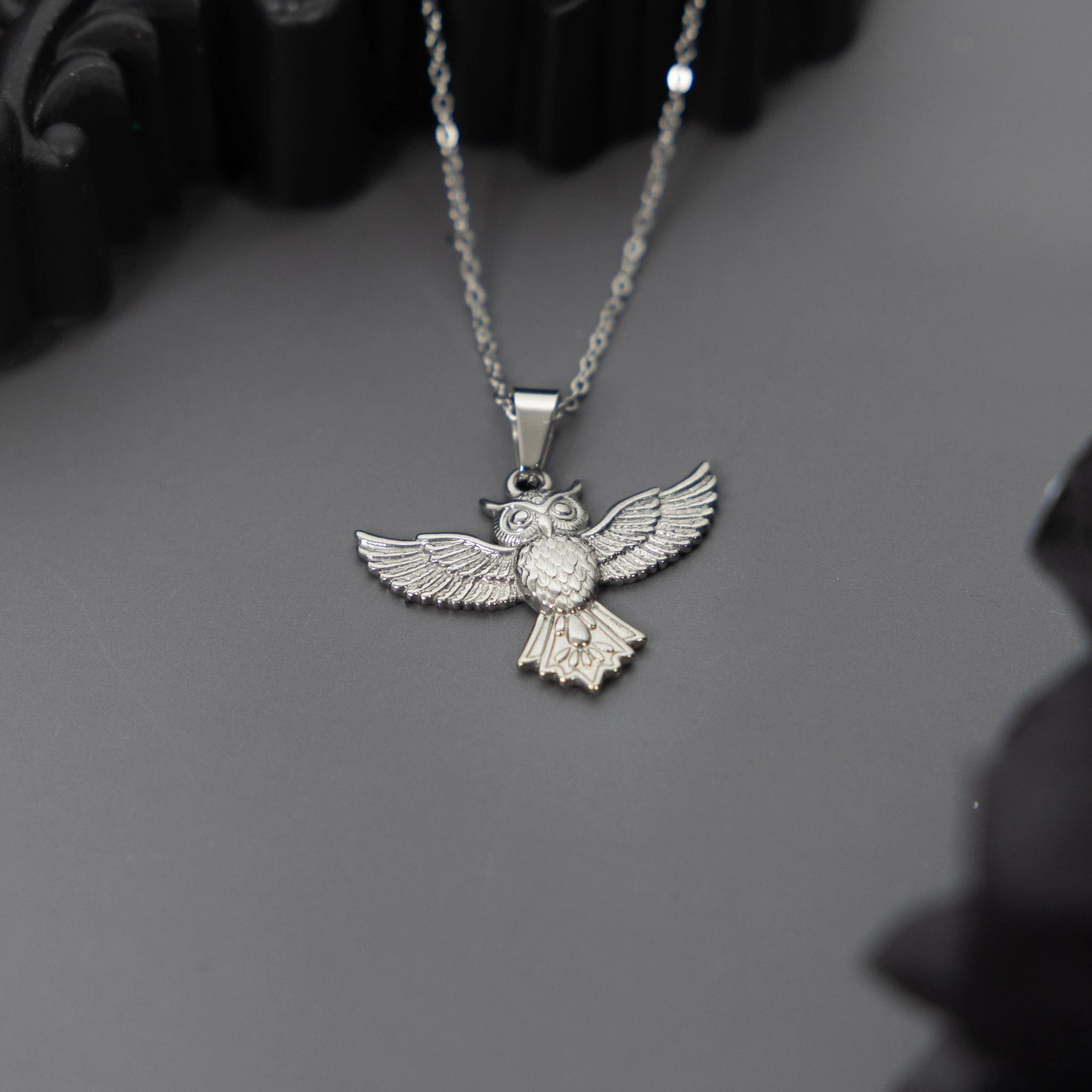 Owl Stainless Steel Necklace