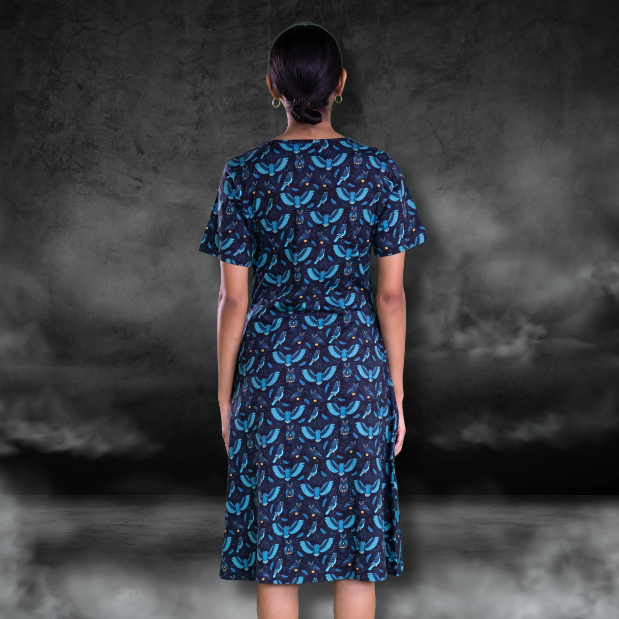 Starry Flight A-Line Dress (No Waist Seam)