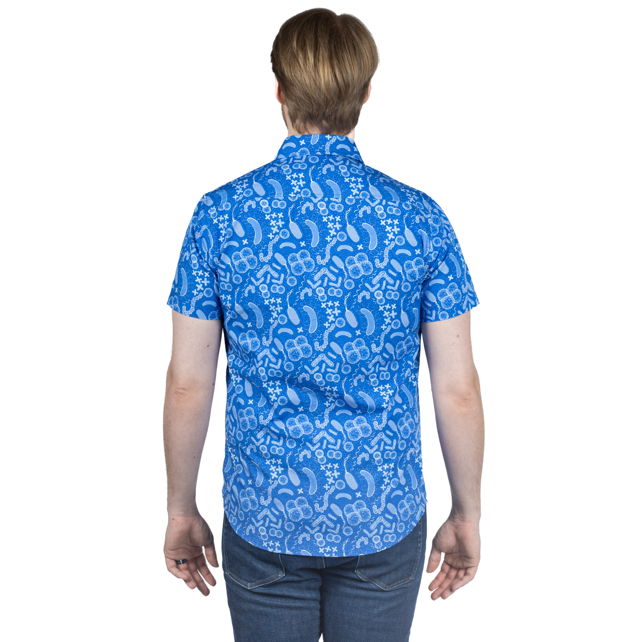 Paisley Bacteria Short Sleeves Button-Up Shirt