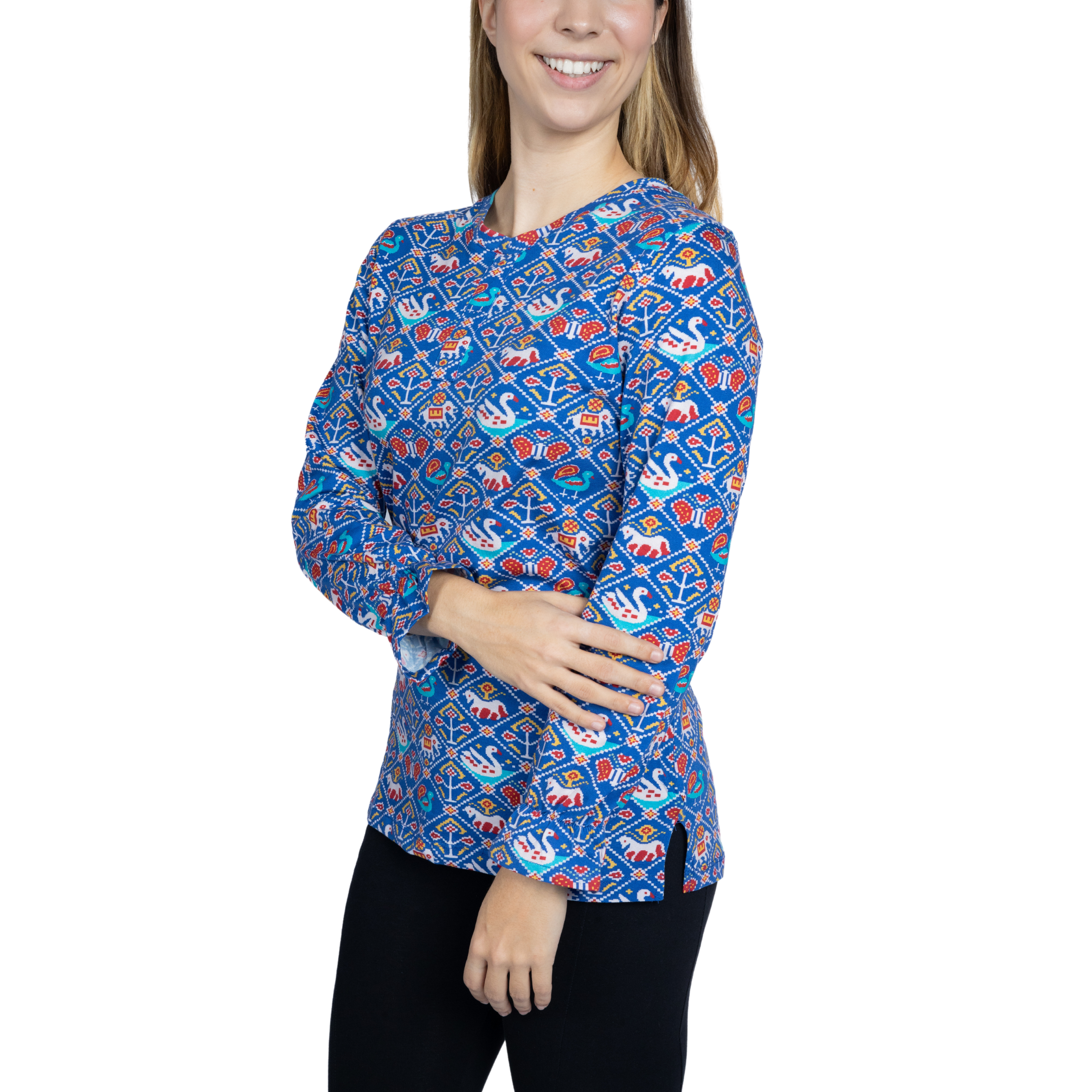 Geometric Animals Tunic Top