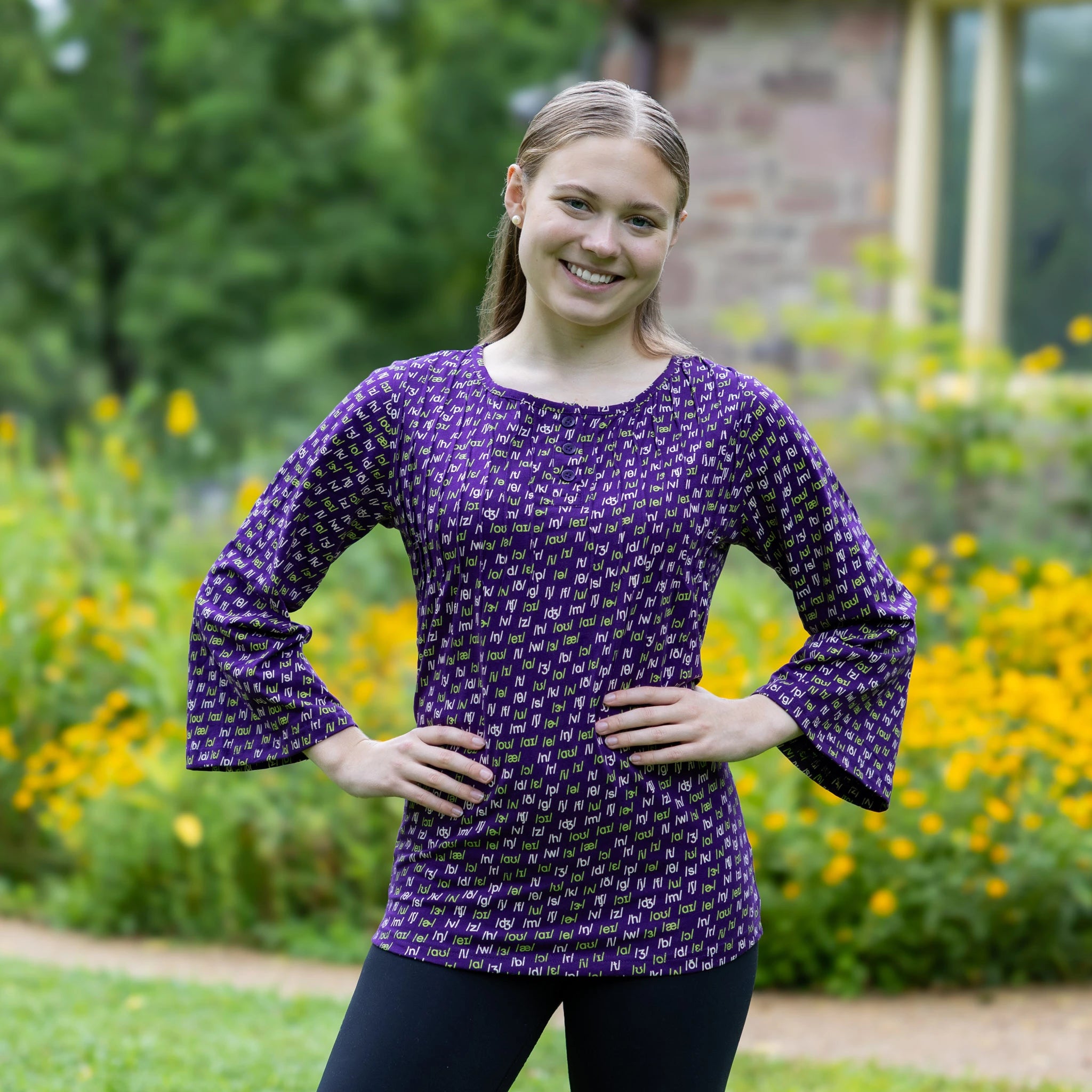 Phonetics Pleated Top