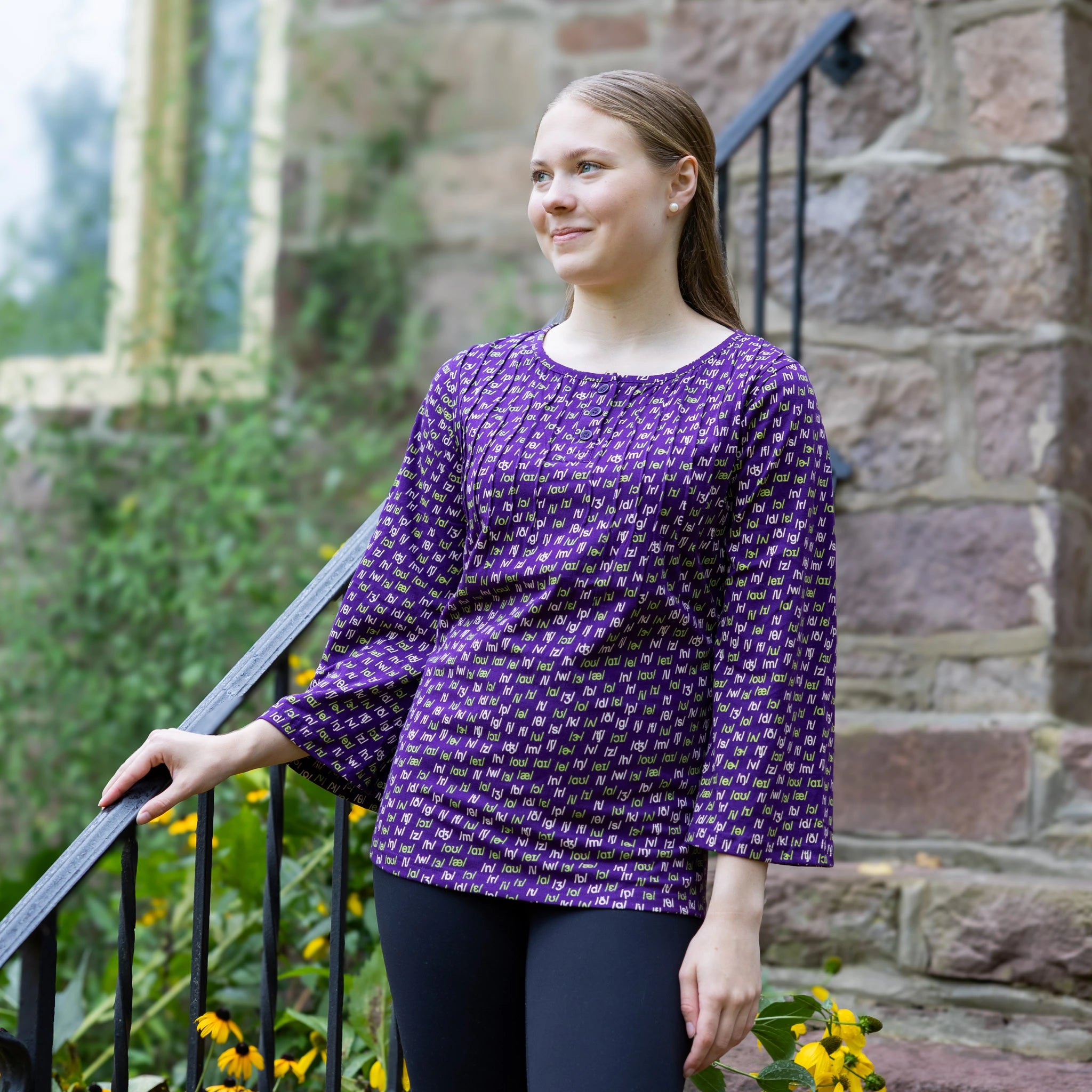 Phonetics Pleated Top