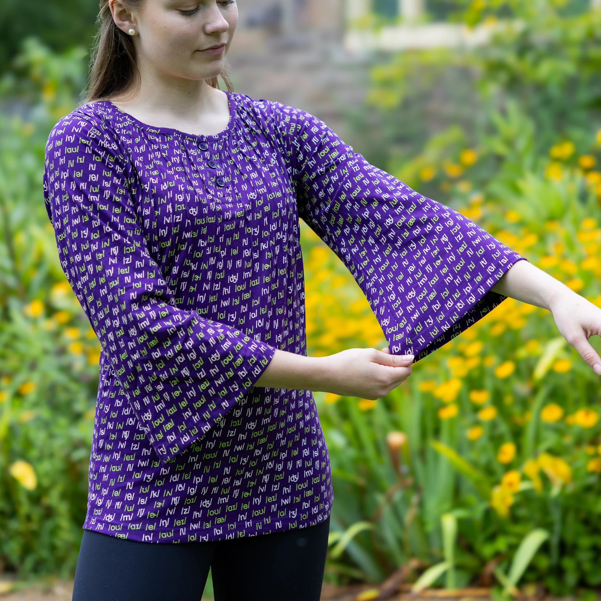 Phonetics Pleated Top