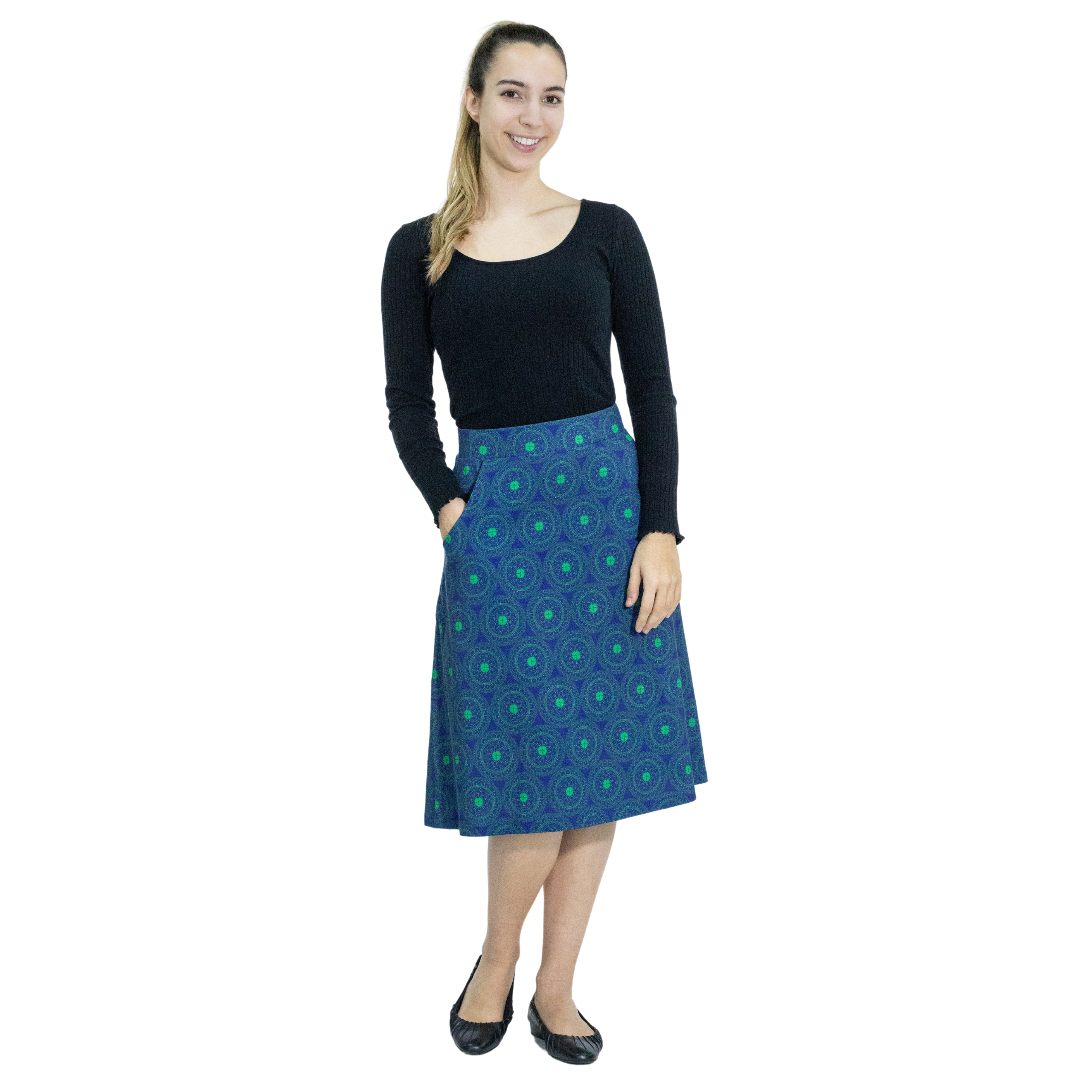 Pi Mandala A-Line Skirt