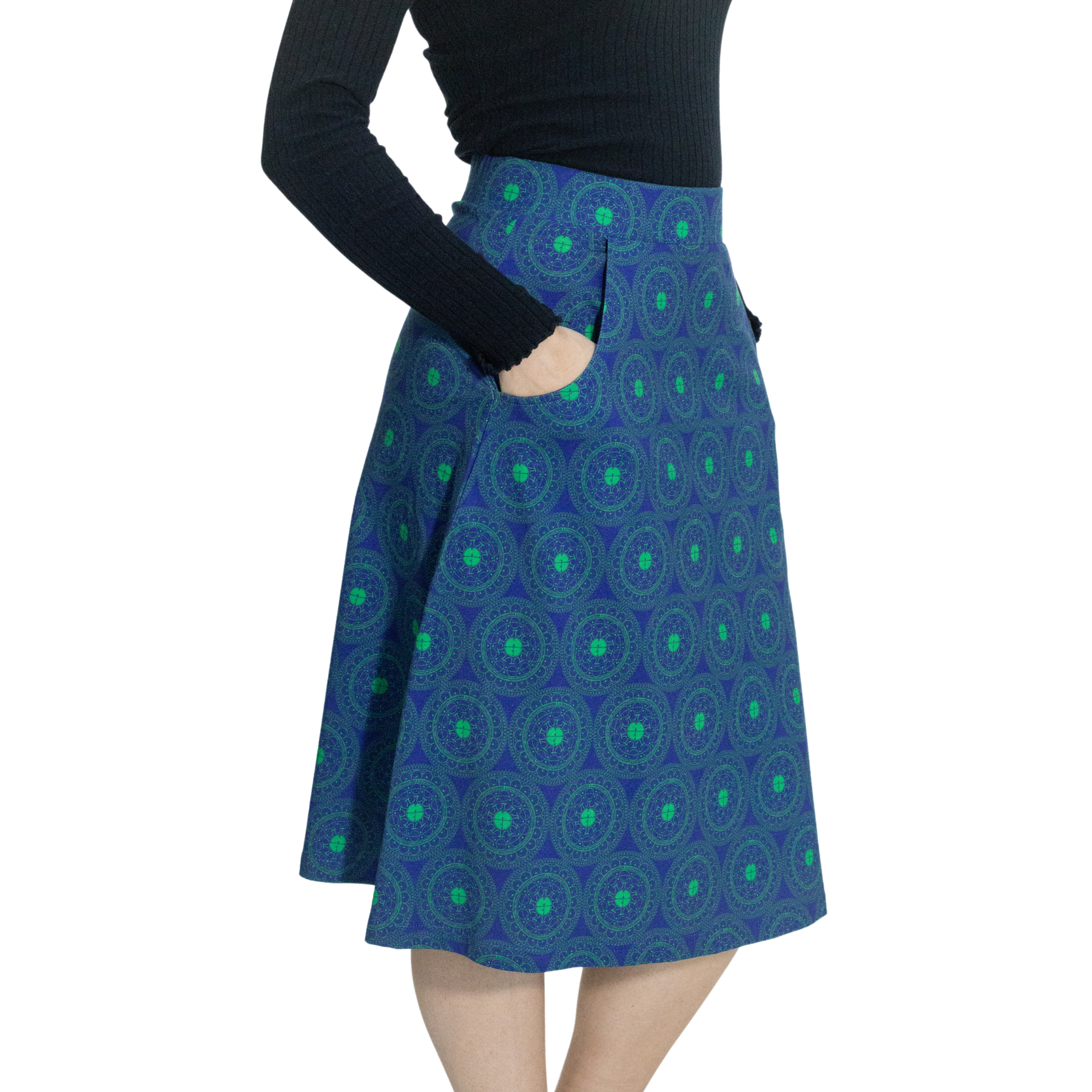 Pi Mandala A-Line Skirt