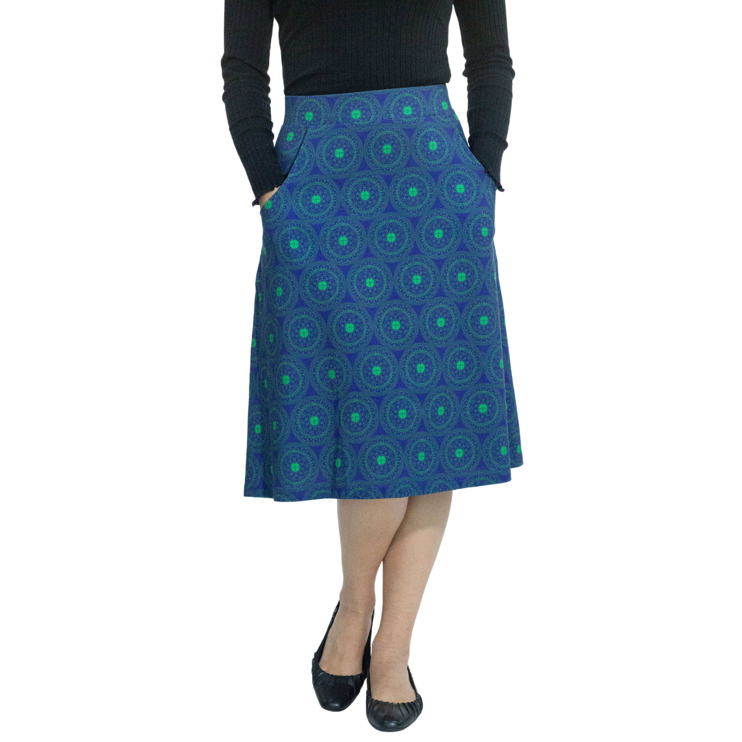 Pi Mandala A-Line Skirt