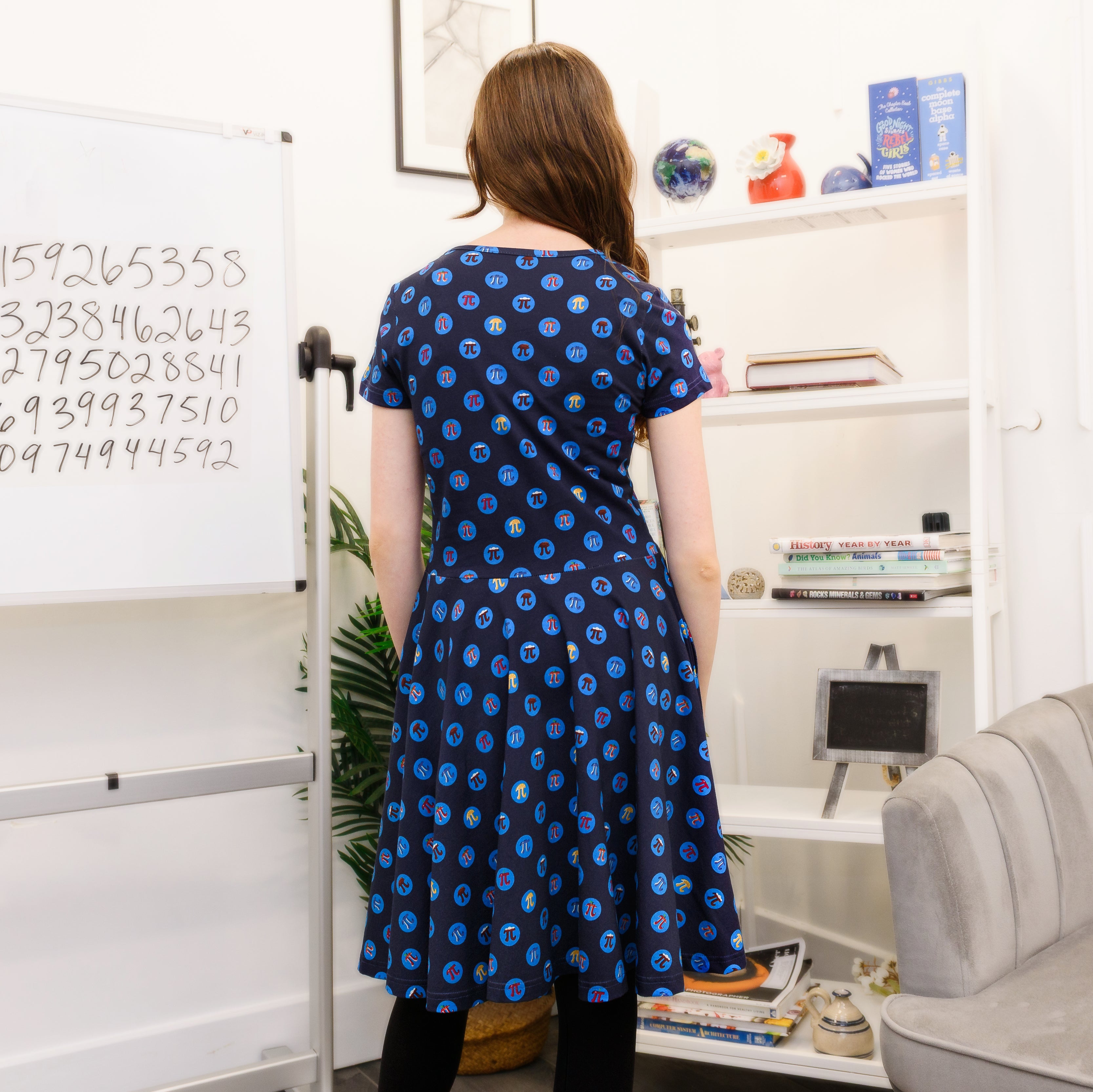 Pi Polka Dots Kids Twirl Dress