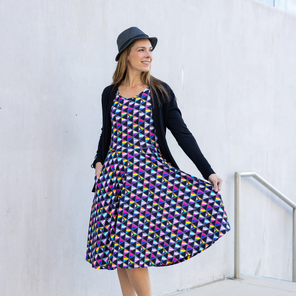 Pride Flags Sleeveless Twirl Dress Svaha USA