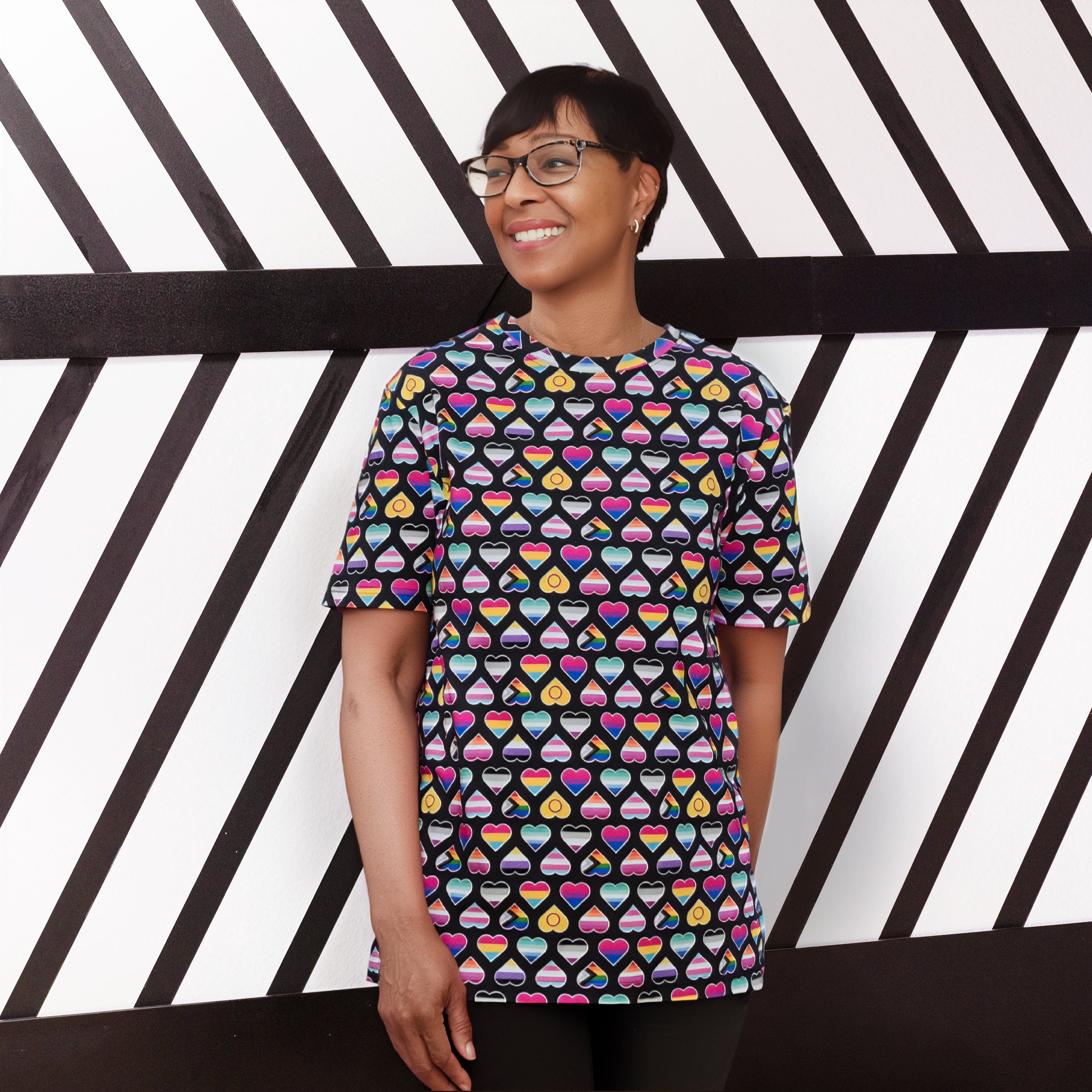 Pride Hearts Unisex Adults T-Shirt