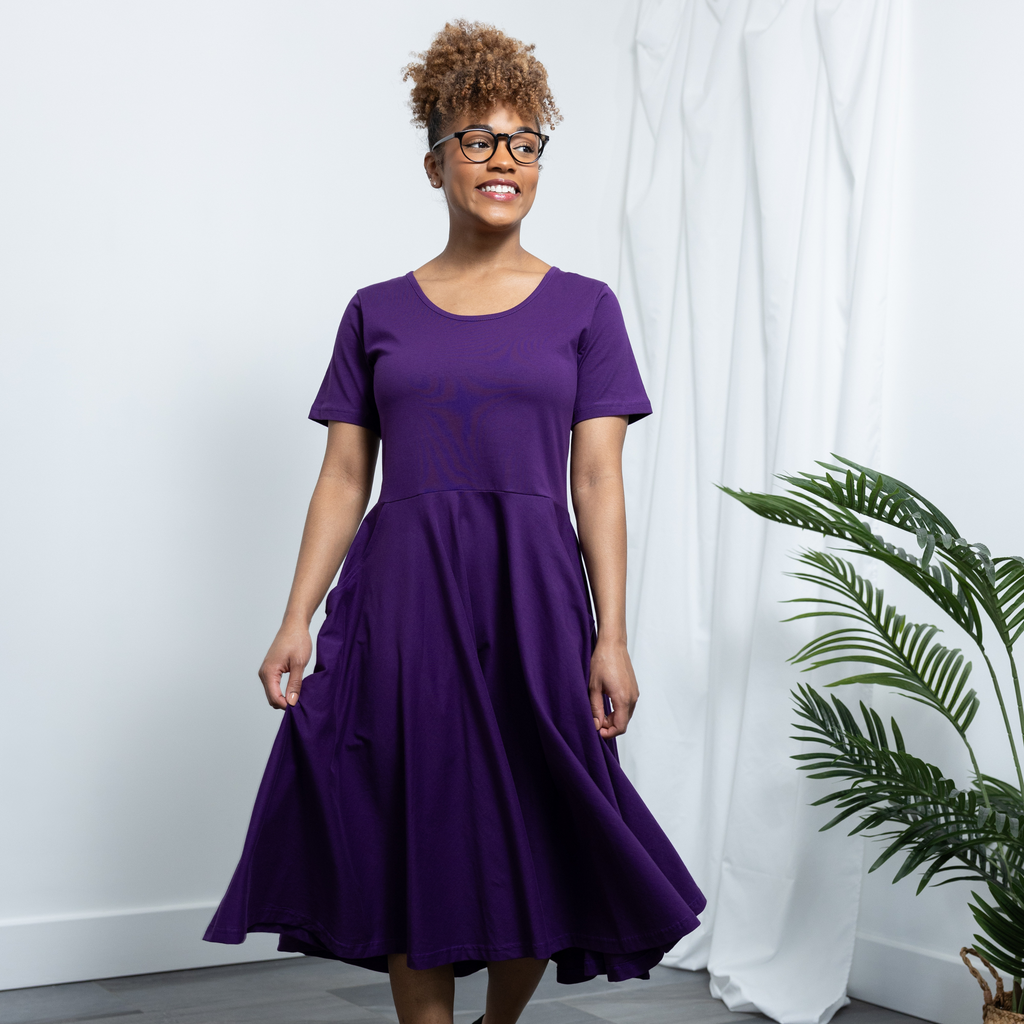 Purple Twirl Dress Svaha USA M