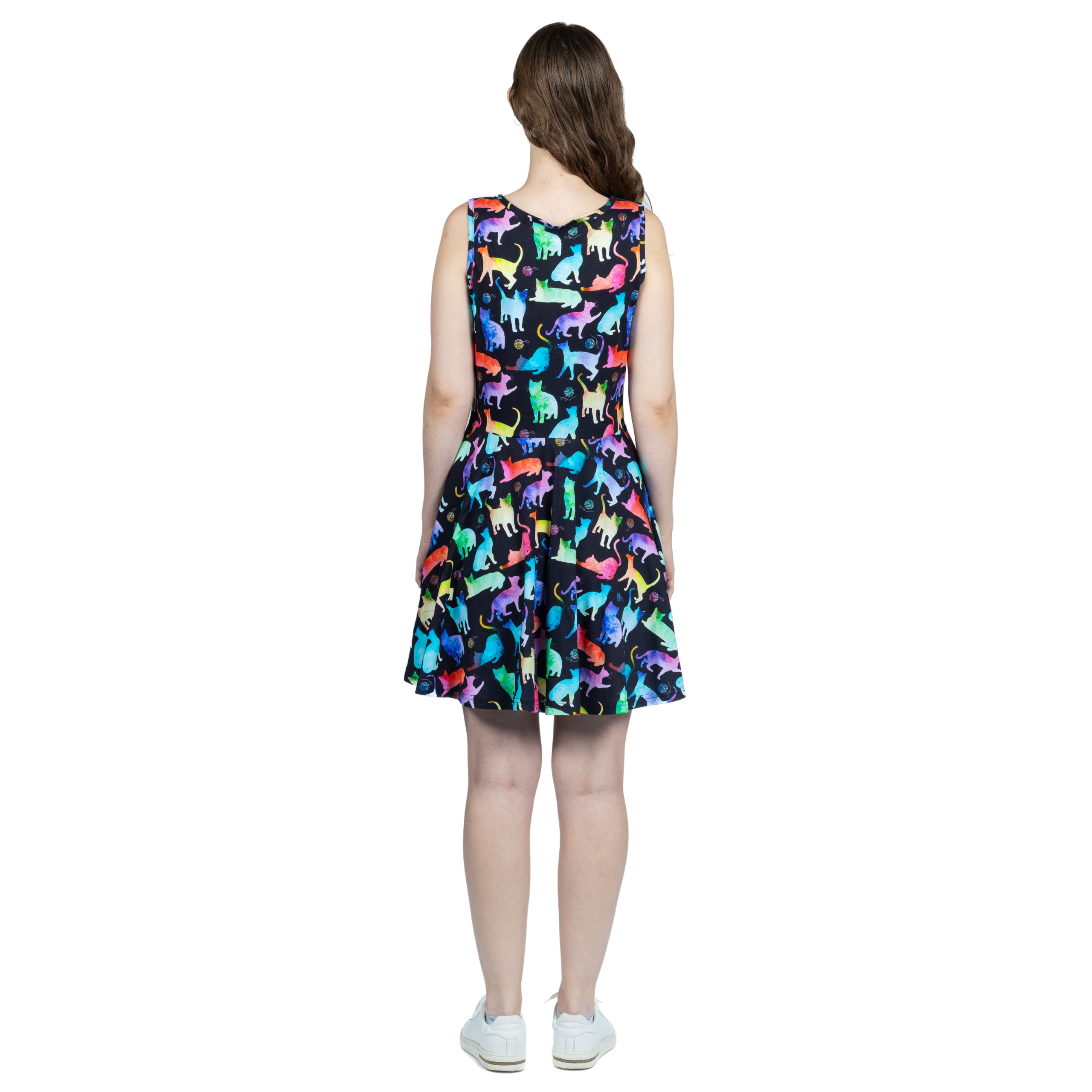 Rainbow Cats Skater Dress