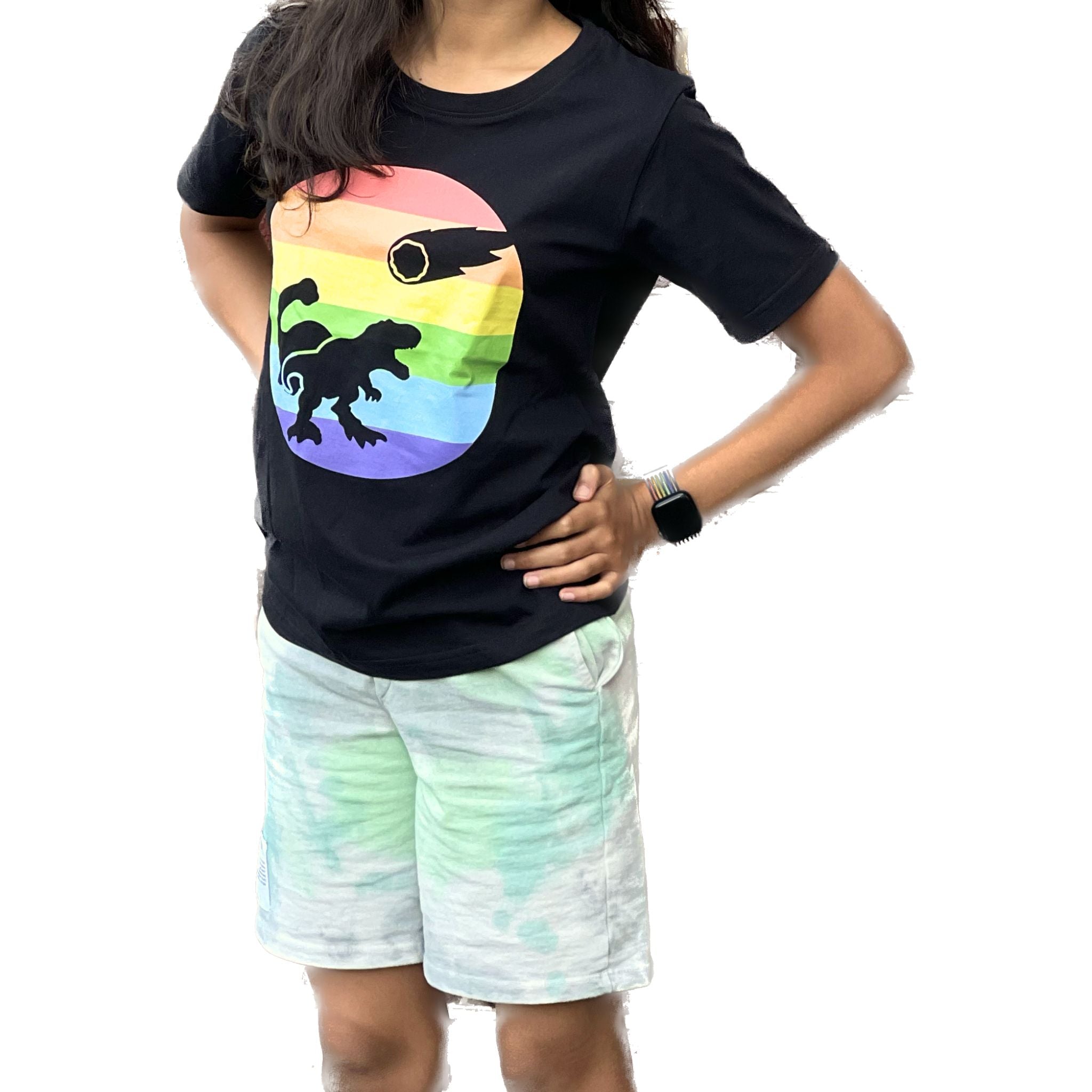 Dinosaur Rainbow Kids T-Shirt