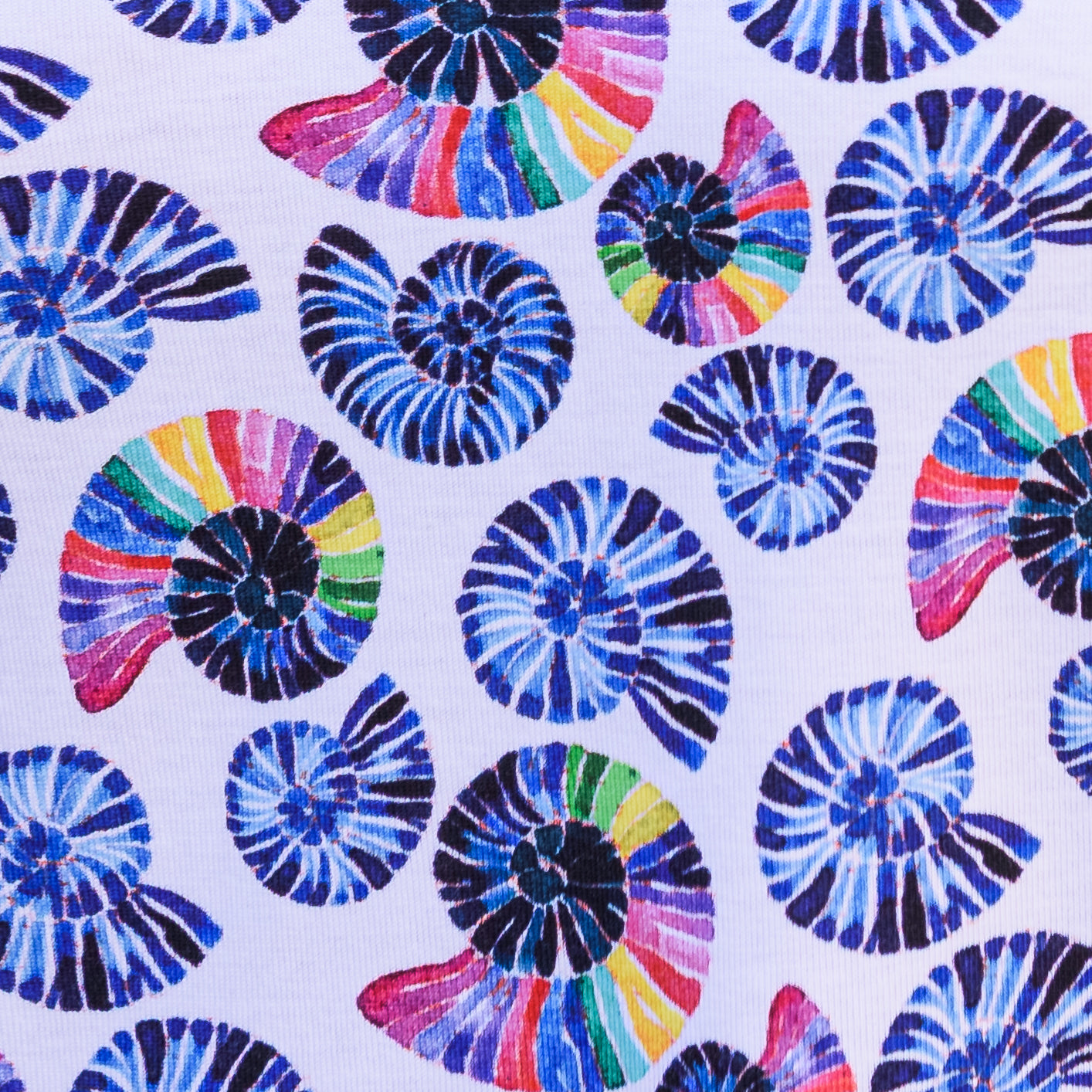 Rainbow Nautilus Twirl Dress with Pockets