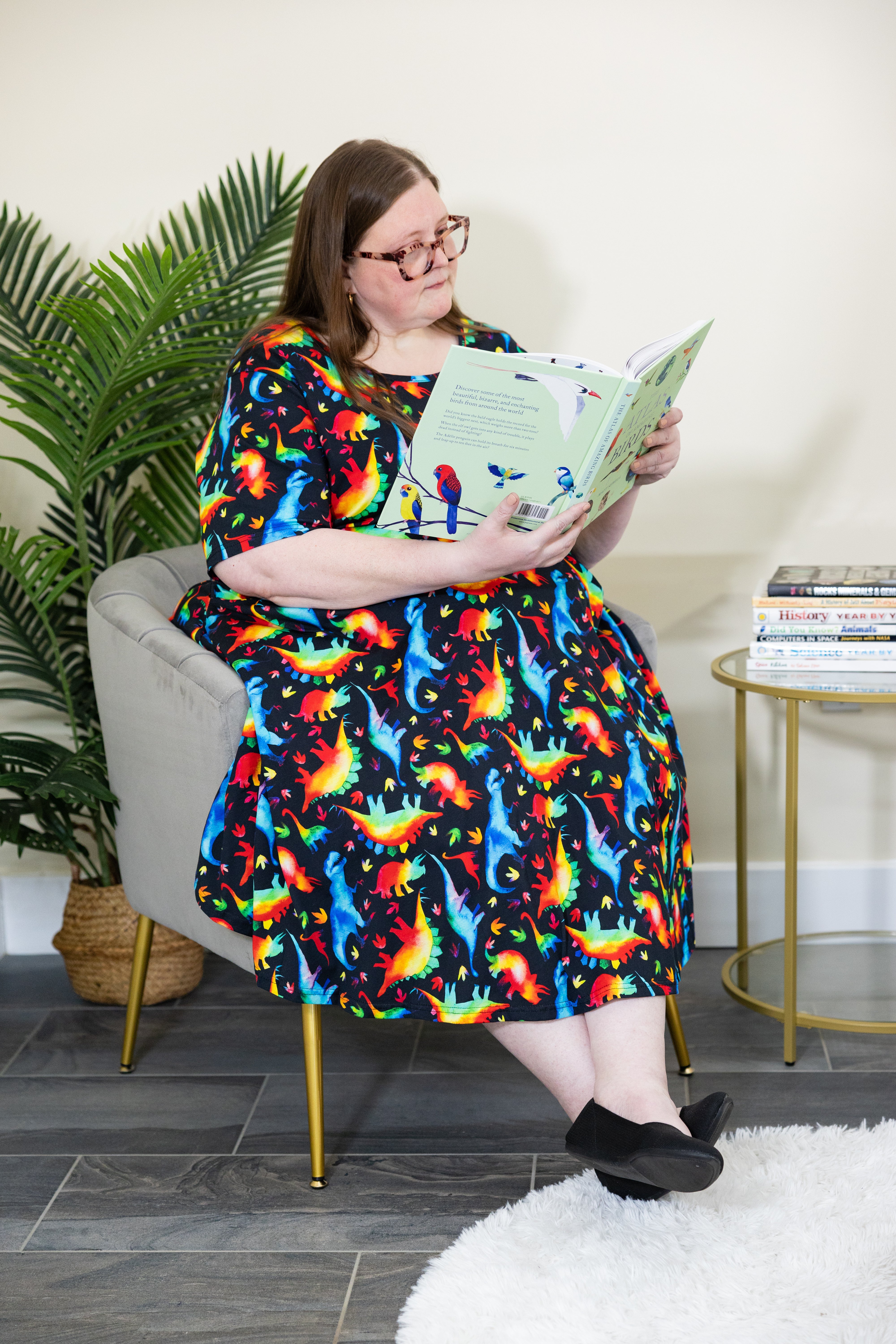 Rainbowsaurus Twirl Dress