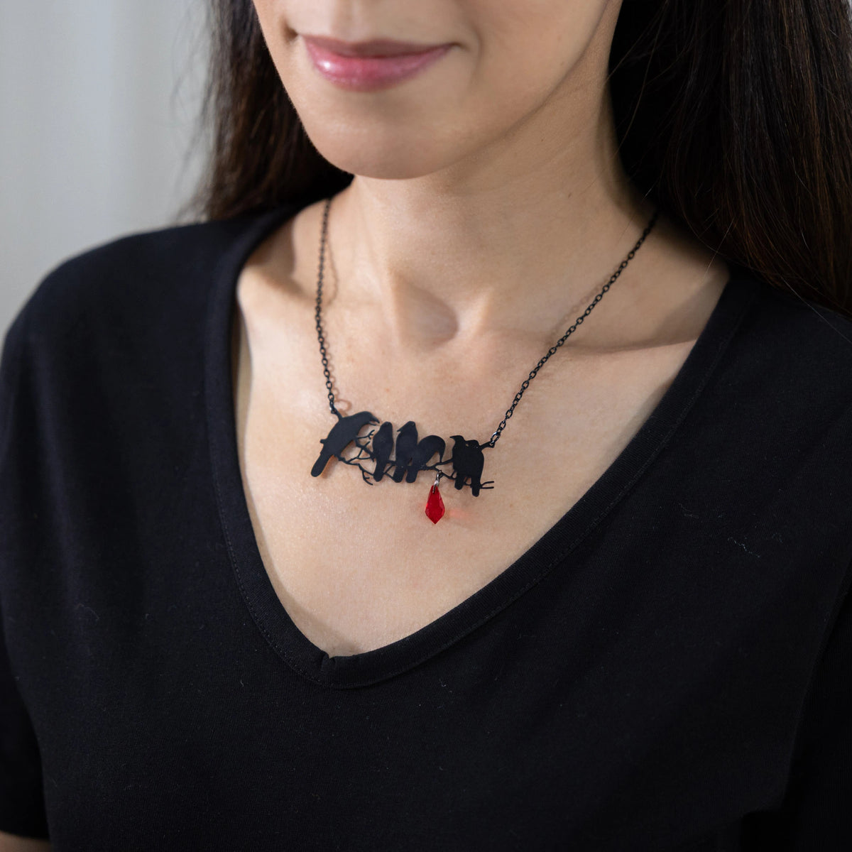 Ravens Stainless Steel Necklace