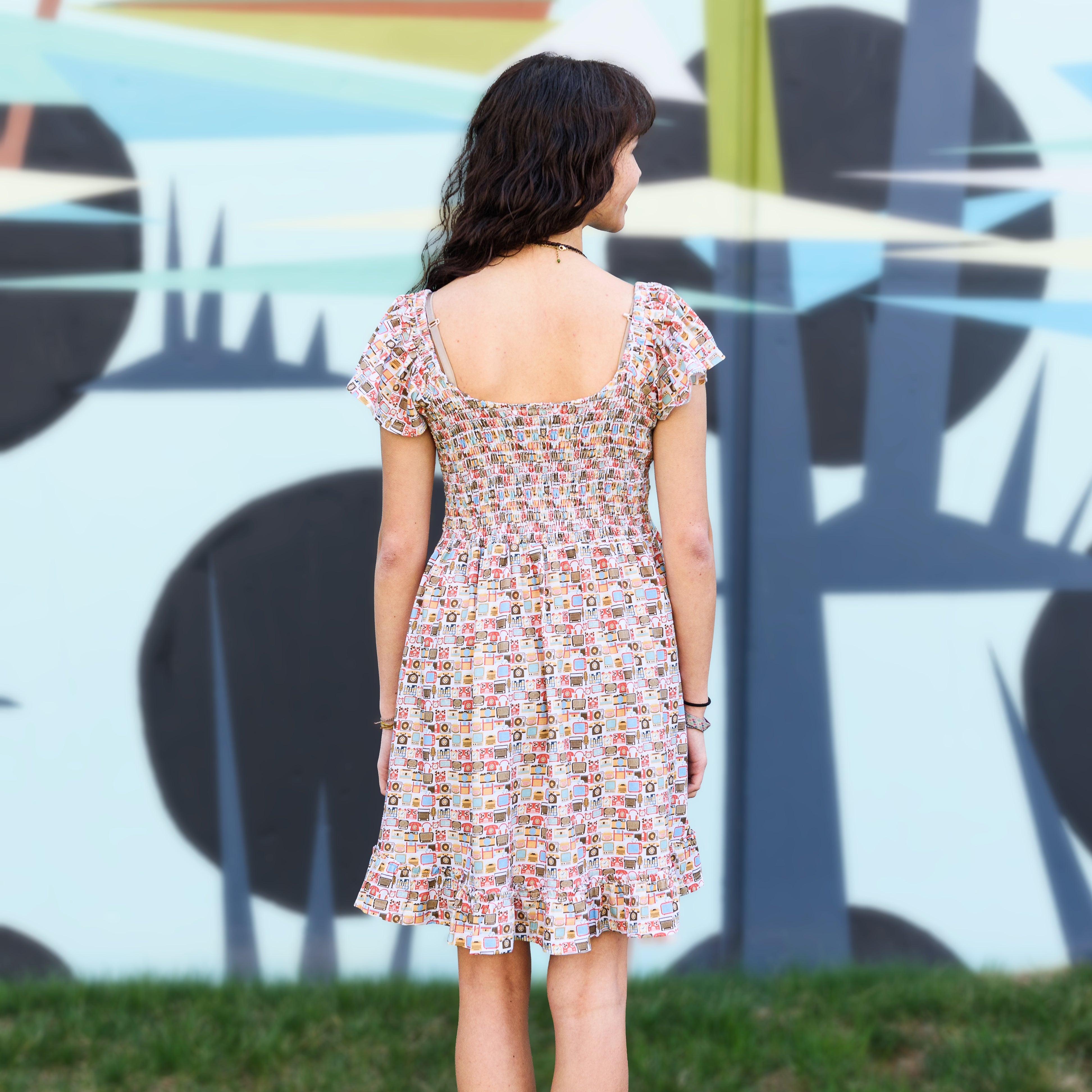 Tech Throwback Dress with Pockets (Teen)
